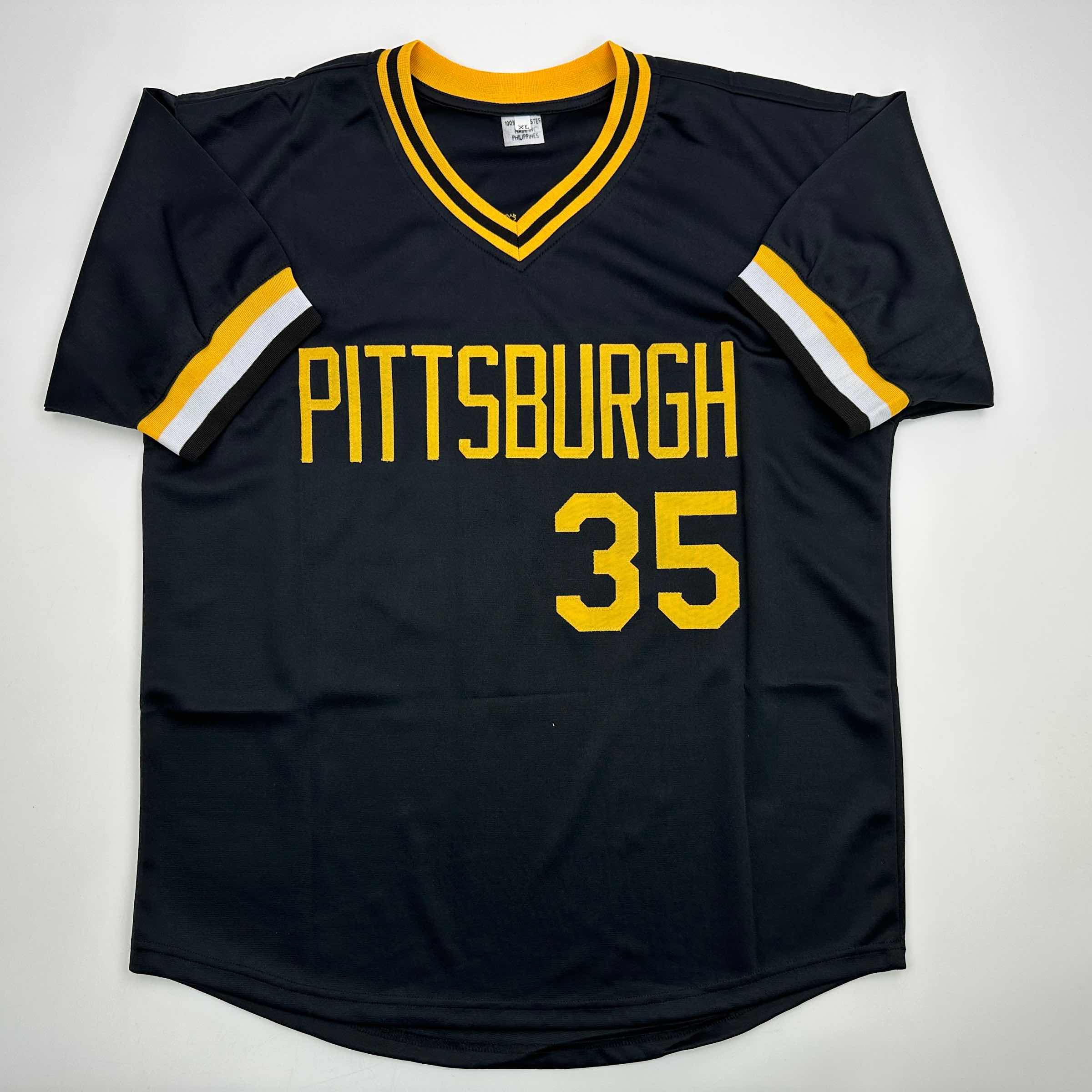 autographed-signed-manny-sanguillen-pittsburgh-black-baseball-jersey-jsa-coa