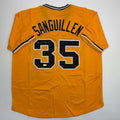 autographed-signed-manny-sanguillen-pittsburgh-yellow-baseball-jersey-jsa-coa