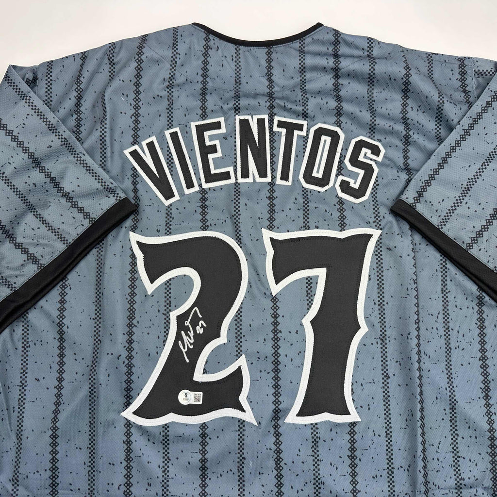 autographed-signed-mark-vientos-new-york-city-connect-grey-baseball-jersey-beckett-bas-coa