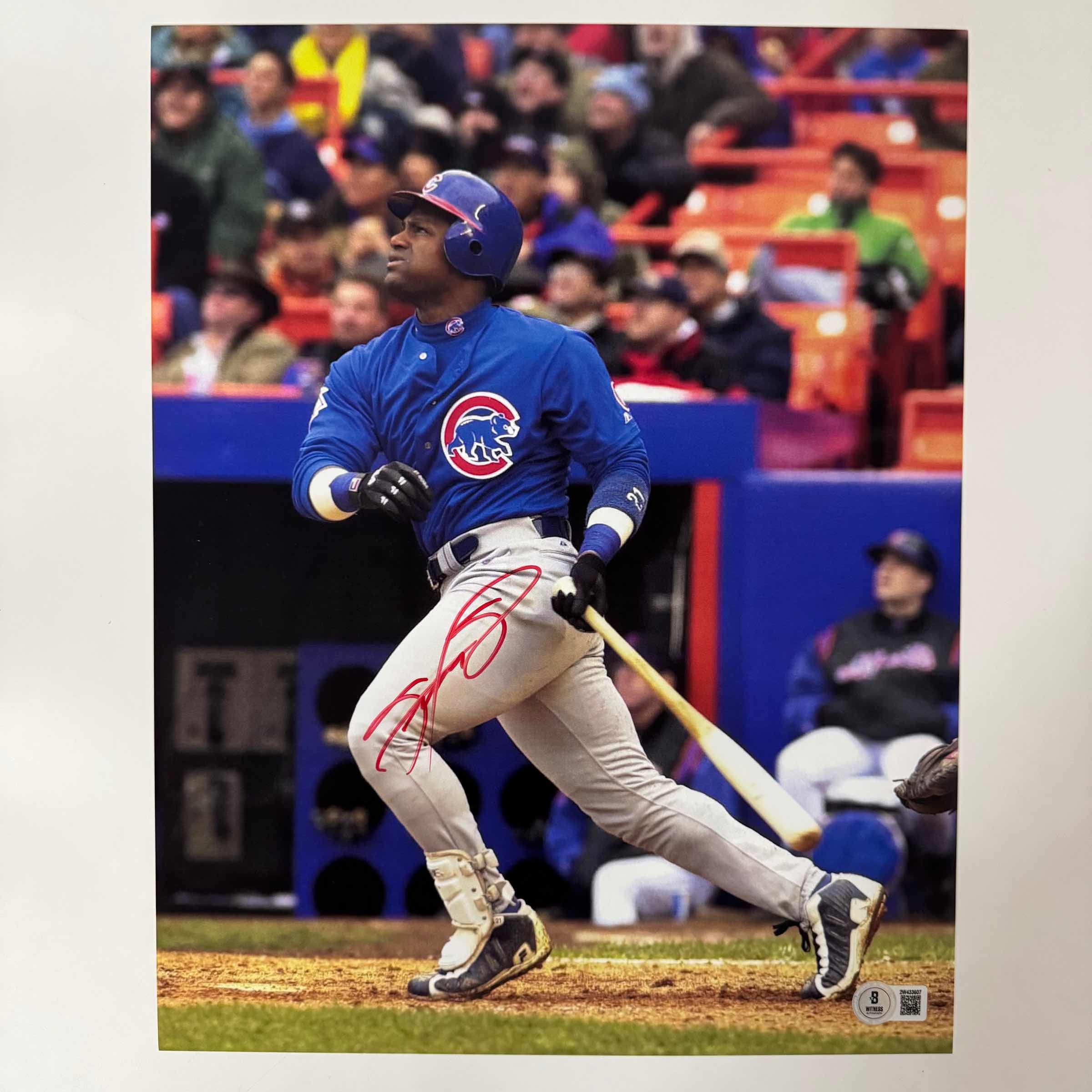 autographed-signed-sammy-sosa-chicago-cubs-11x14-baseball-photo-beckett-bas-coa