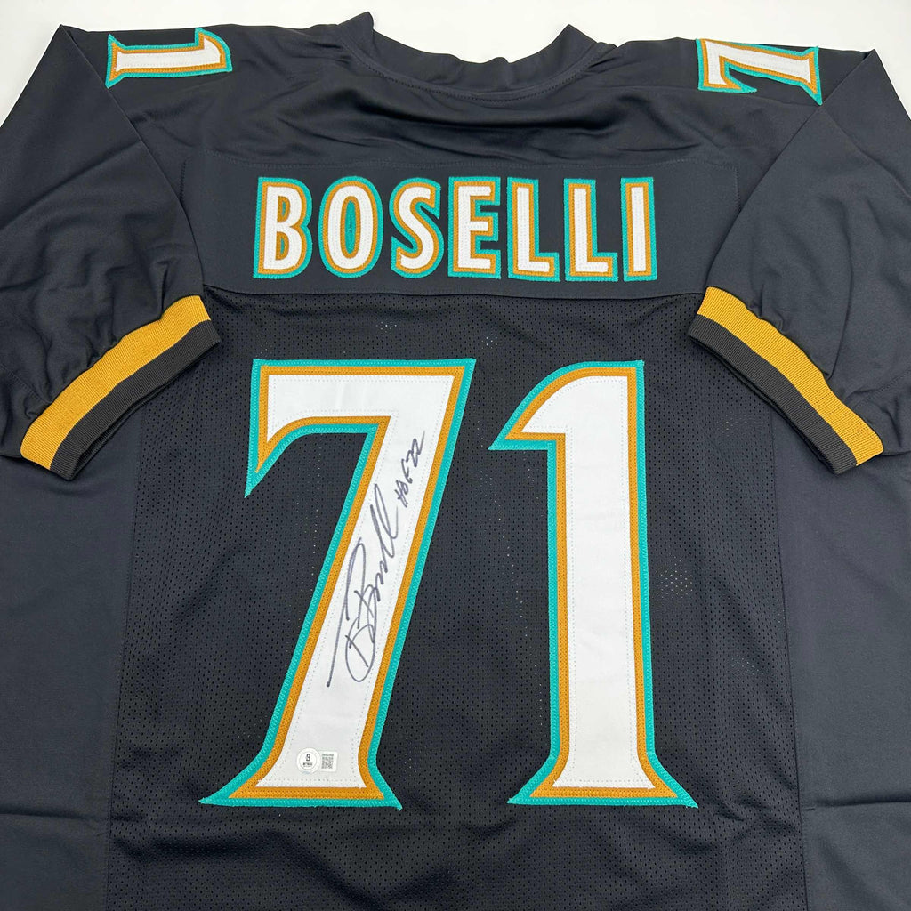 autographed-signed-tony-boselli-hof-22-jacksonville-black-football-jersey-beckett-bas-coa