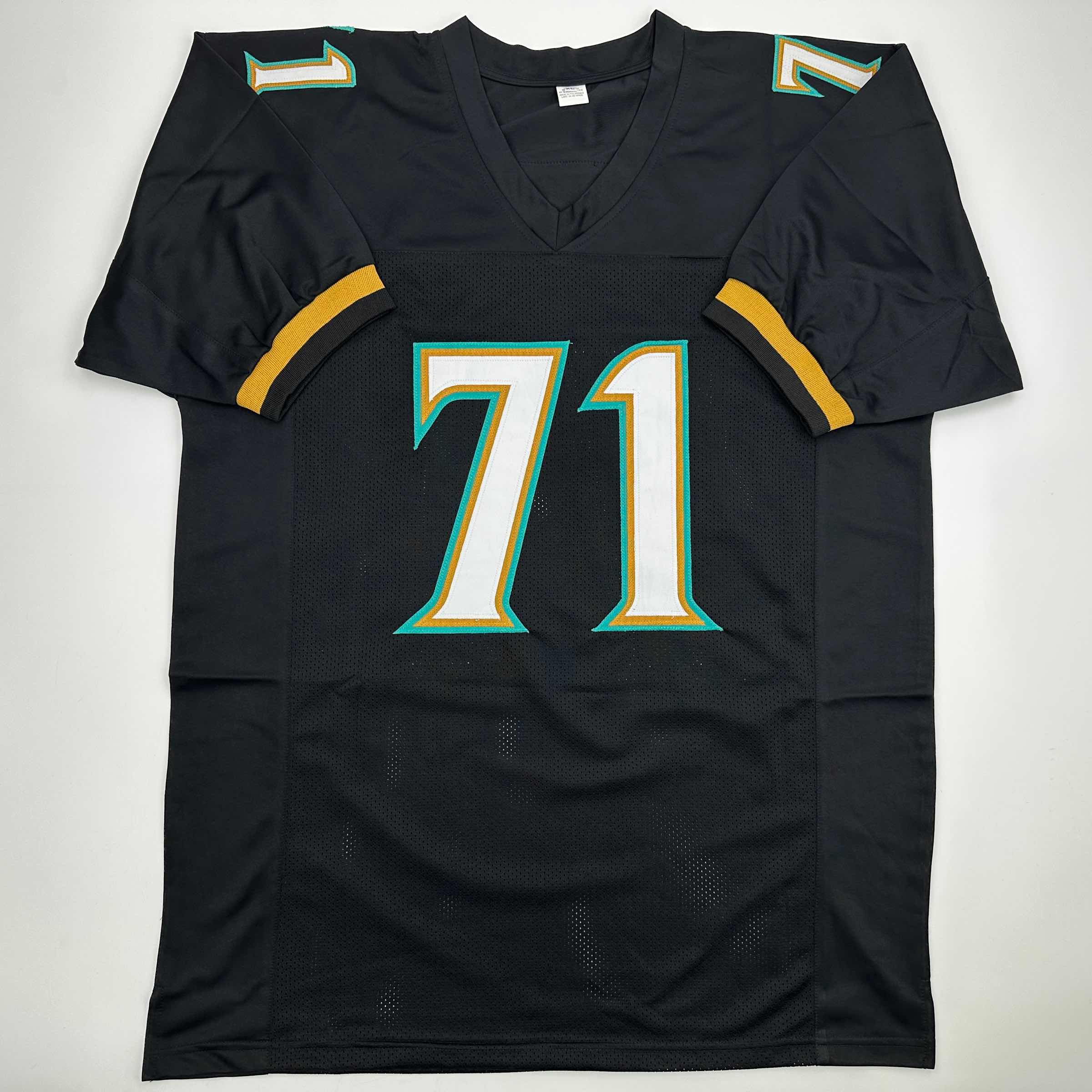 autographed-signed-tony-boselli-hof-22-jacksonville-black-football-jersey-beckett-bas-coa