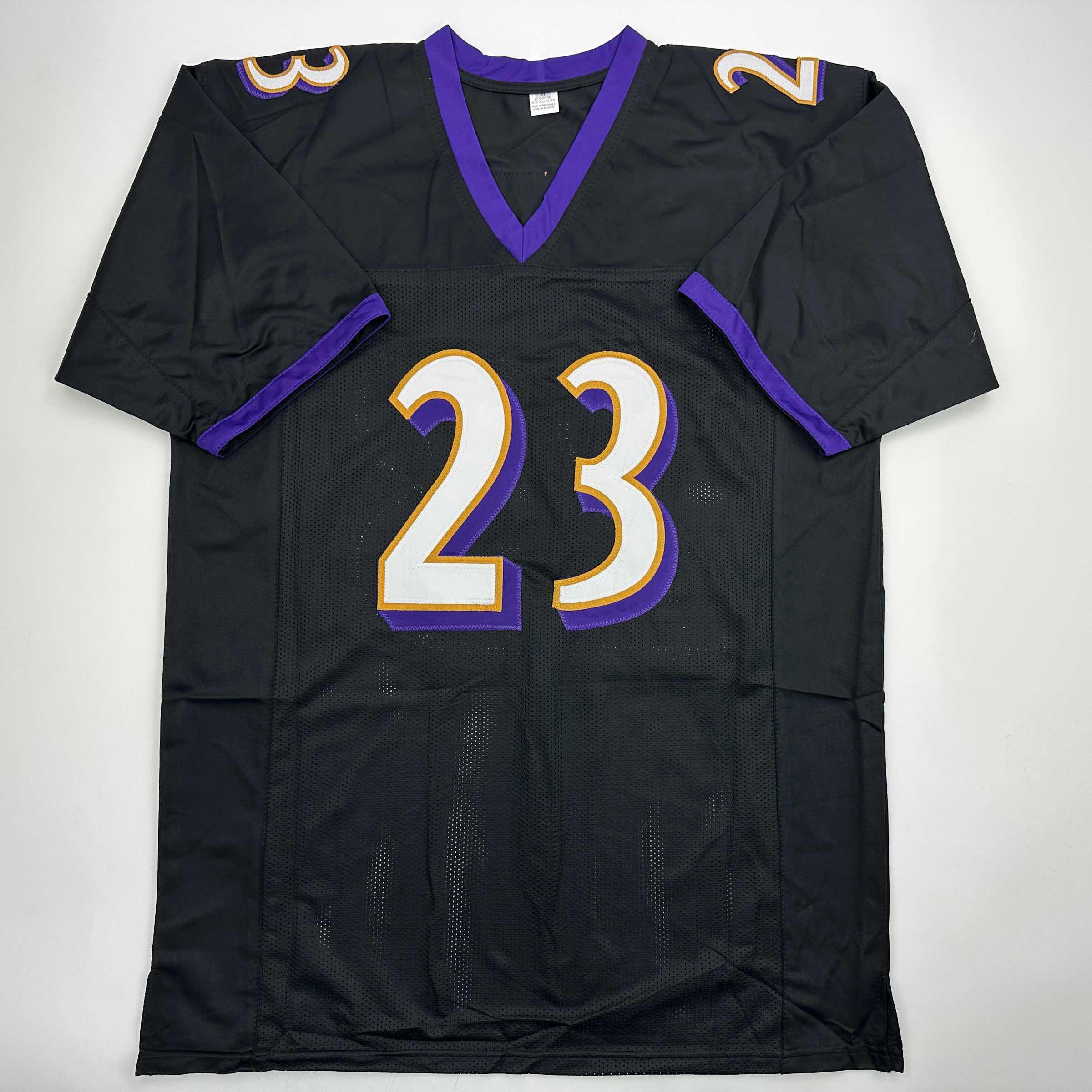 autographed-signed-willis-mcgahee-baltimore-black-football-jersey-beckett-bas-coa
