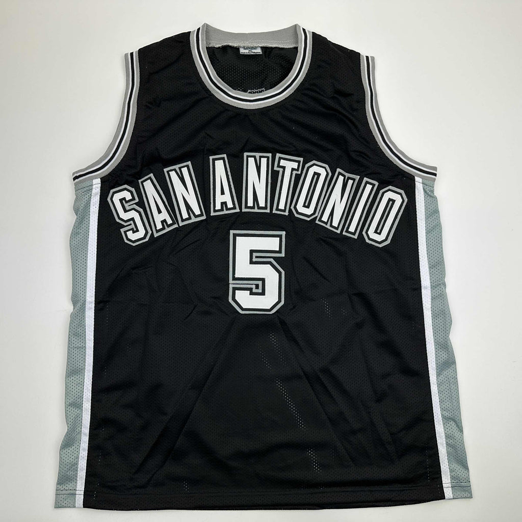 autographed-signed-robert-horry-san-antonio-black-basketball-jersey-beckett-bas-coa