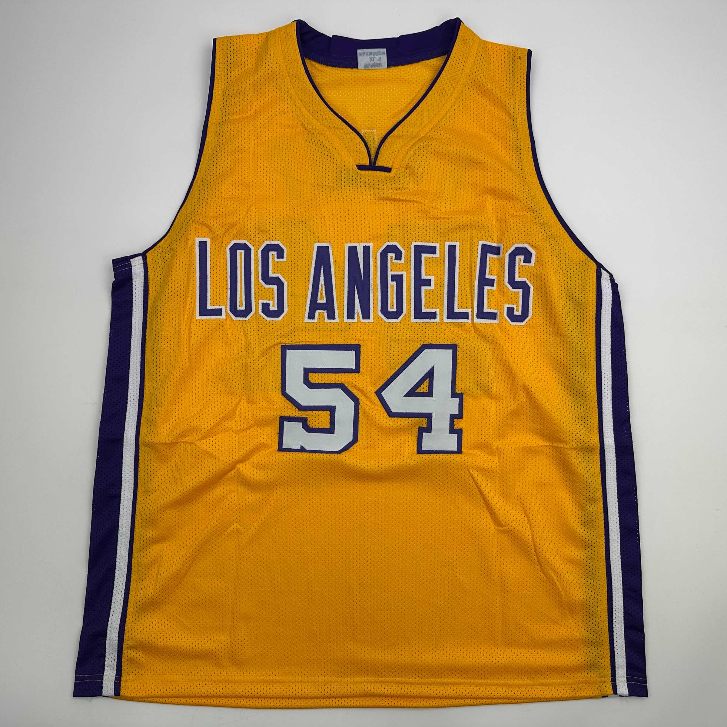 autographed-signed-horace-grant-los-angeles-yellow-basketball-jersey-jsa-coa