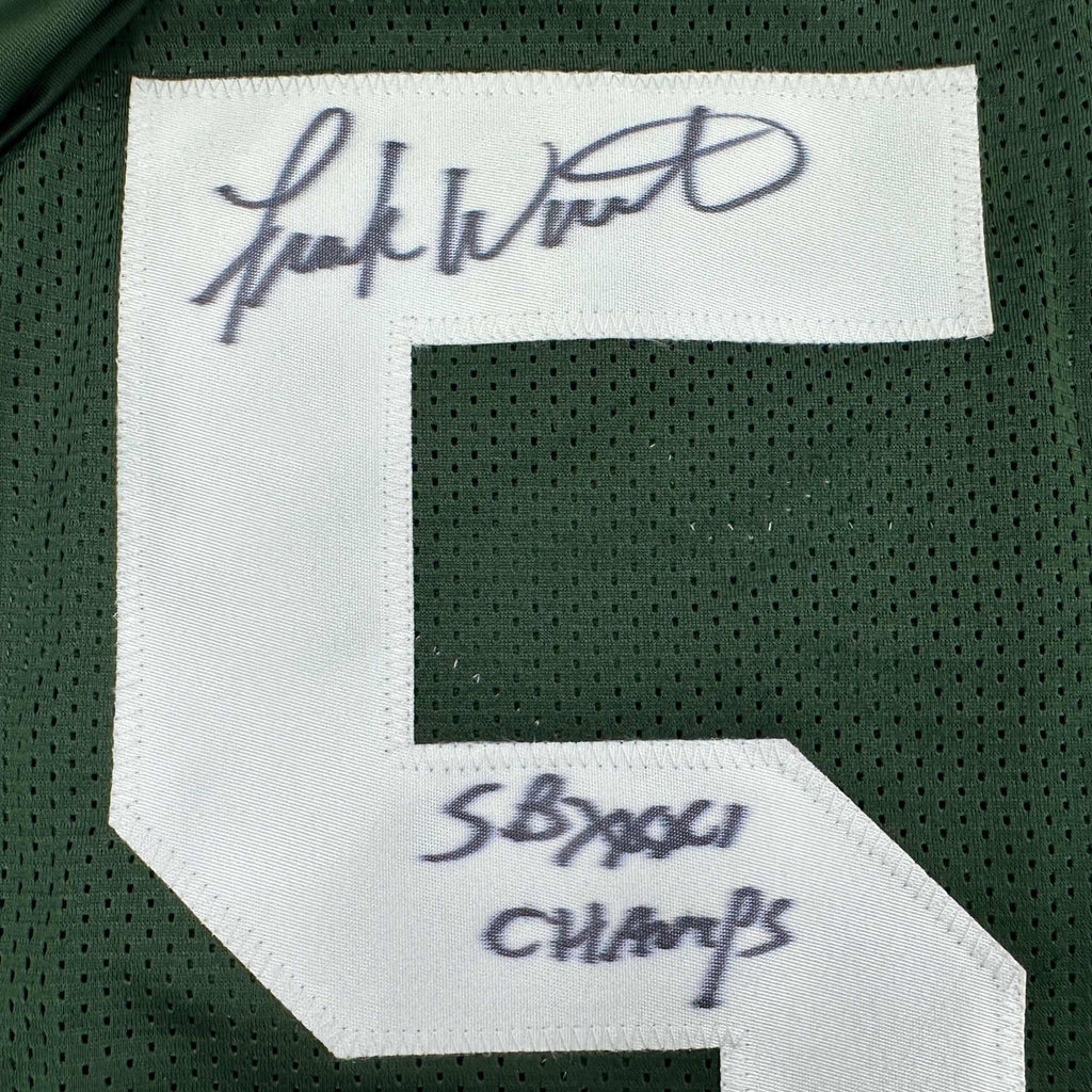 autographed-signed-frank-winters-sb-xxxi-champs-green-bay-green-football-jersey-jsa-coa