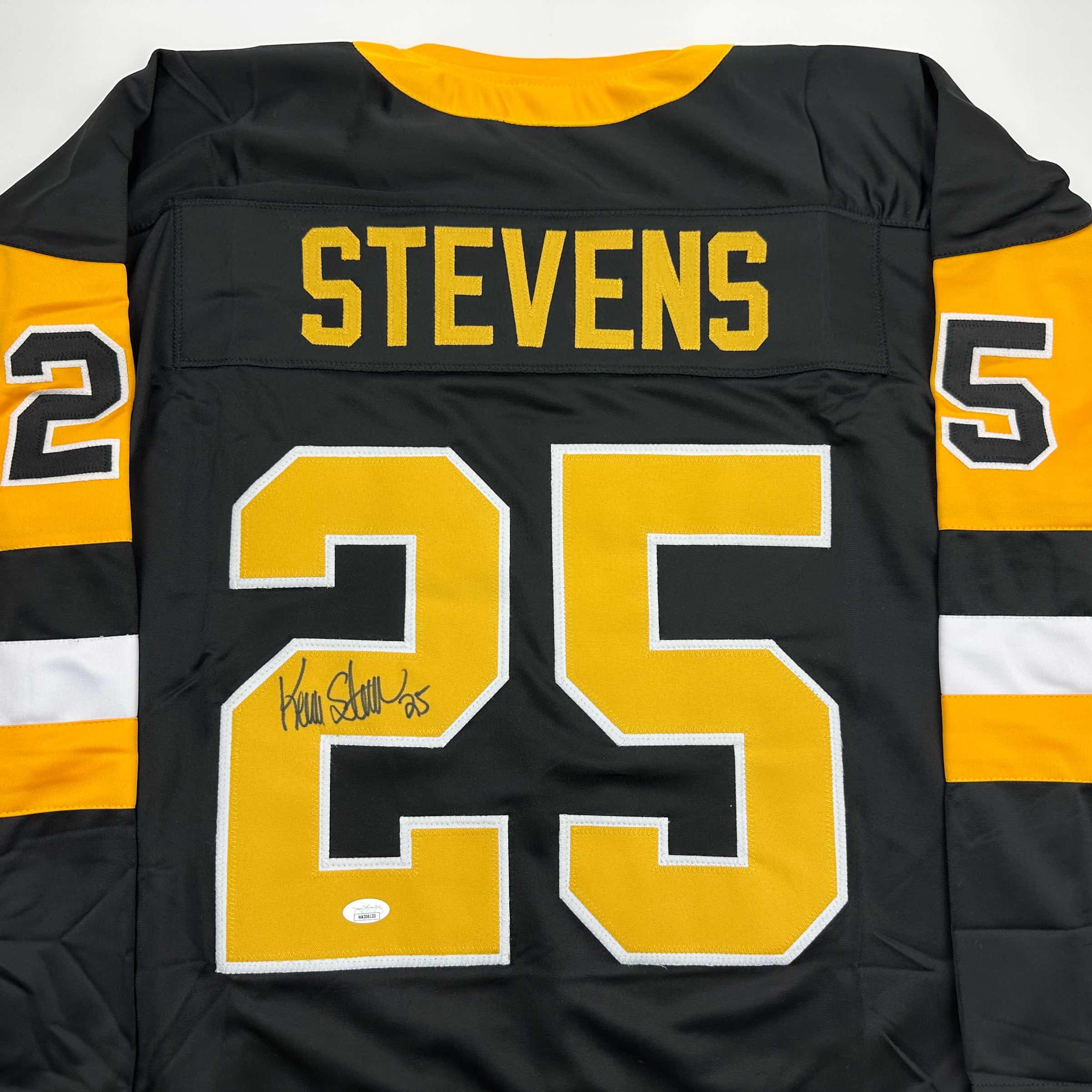 autographed-signed-kevin-stevens-pittsburgh-black-hockey-jersey-jsa-coa
