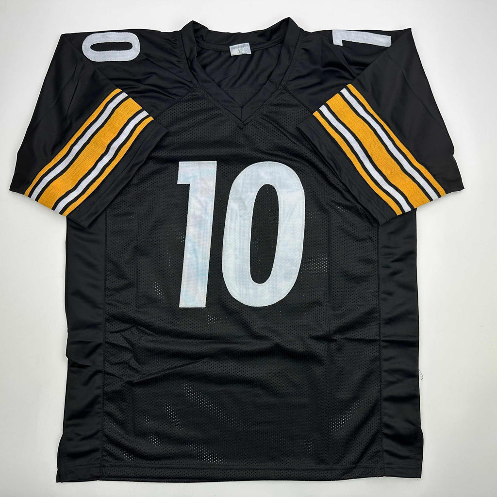 autographed-signed-kordell-stewart-pittsburgh-black-football-jersey-beckett-bas-coa