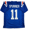 autographed-signed-steve-spurrier-florida-blue-college-football-jersey-jsa-coa