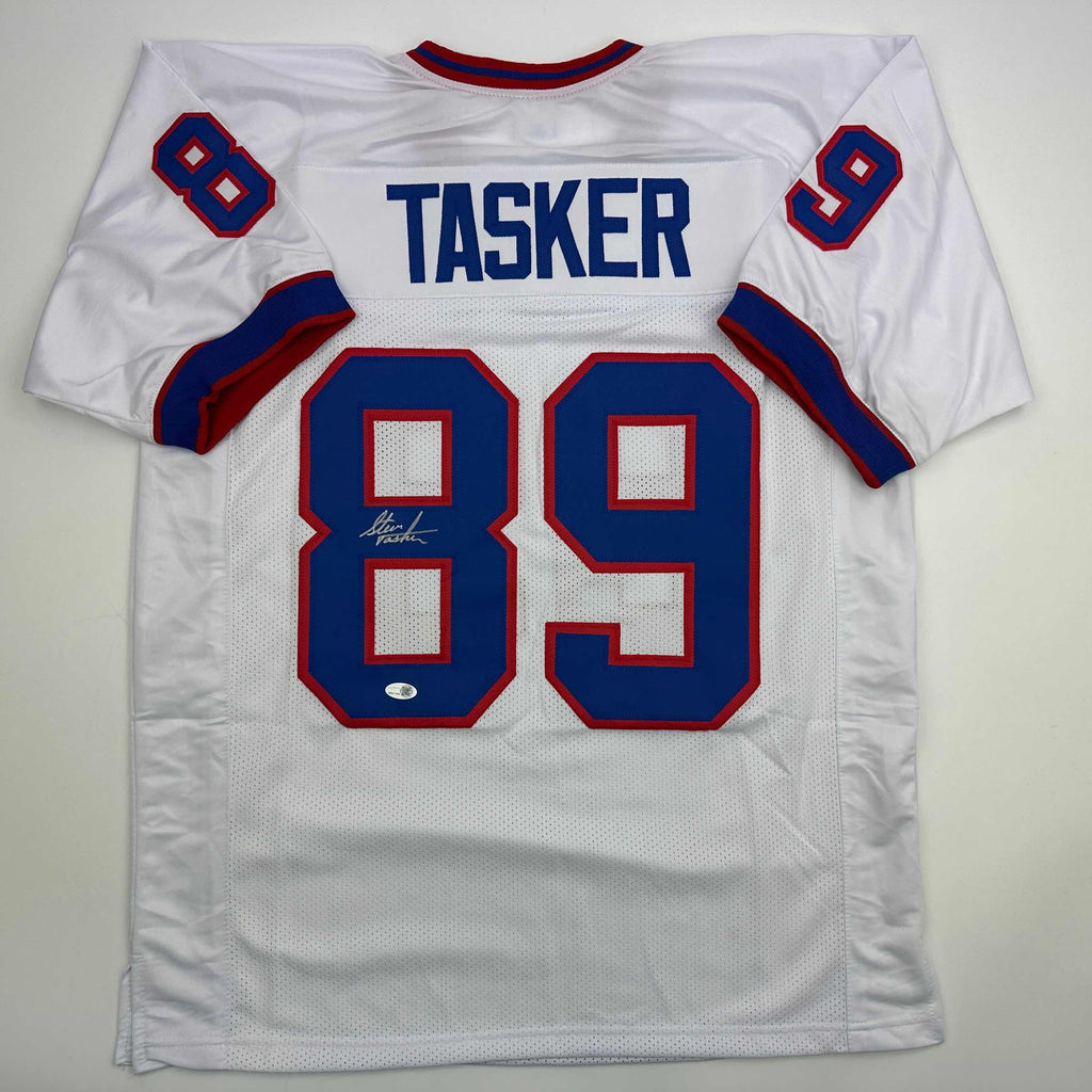 autographed-signed-steve-tasker-buffalo-white-football-jersey-jsa-coa