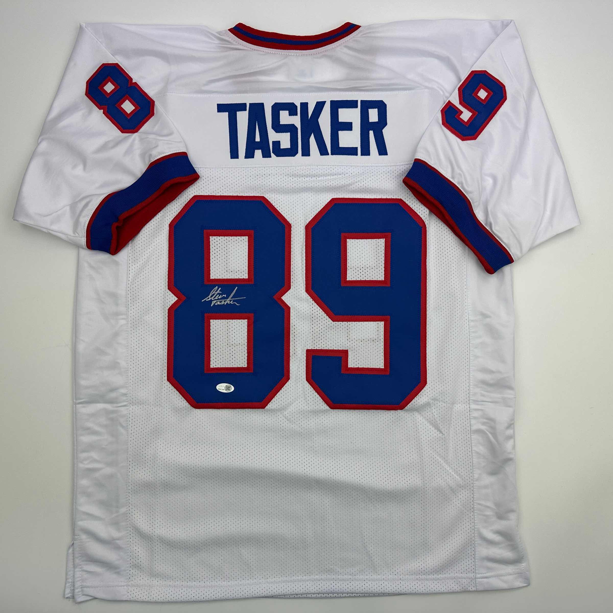 autographed-signed-steve-tasker-buffalo-white-football-jersey-jsa-coa