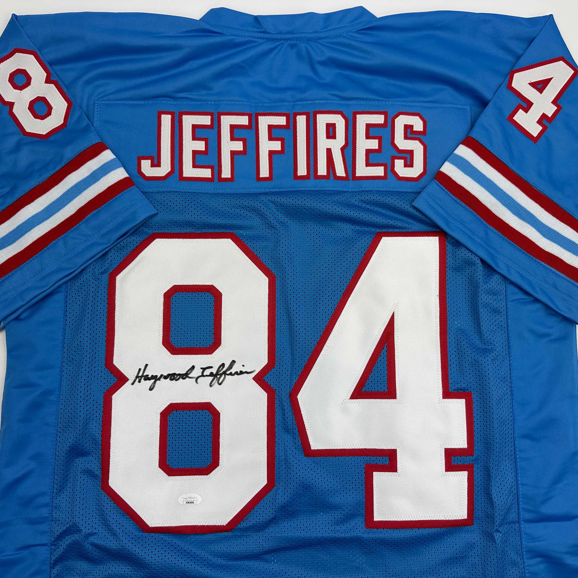 autographed-signed-haywood-jeffires-tennessee-retro-light-blue-football-jersey-jsa-coa