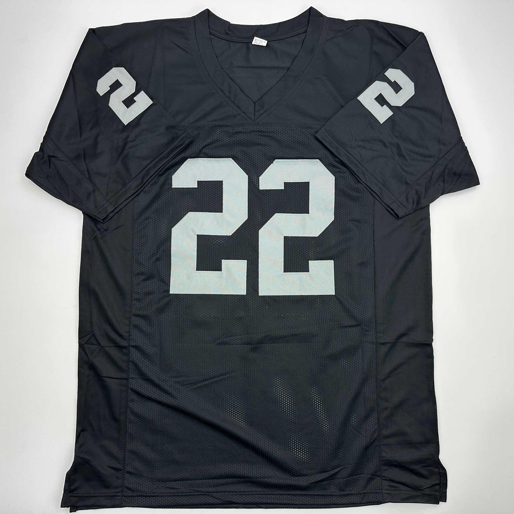 autographed-signed-michael-mike-haynes-hof-97-oakland-black-football-jersey-beckett-bas-coa