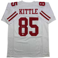 autographed-signed-george-kittle-san-francisco-white-football-jersey-beckett-bas-coa