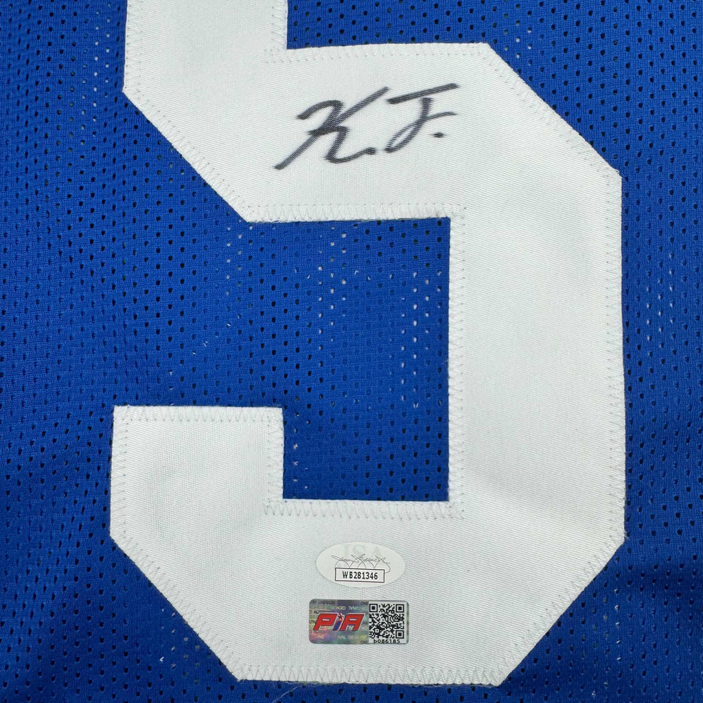 autographed-signed-kayvon-thibodeaux-new-york-blue-football-jersey-jsa-coa
