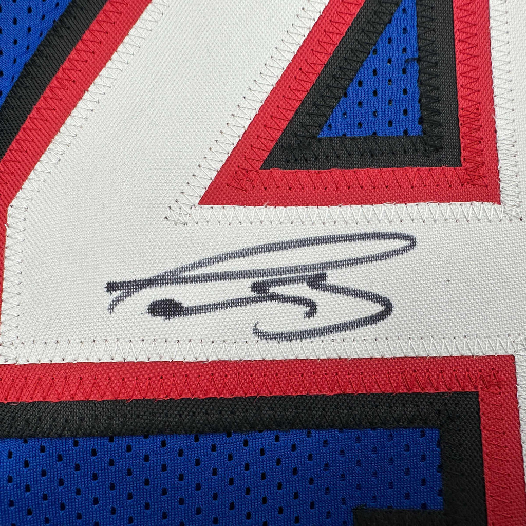 autographed-signed-terrel-bernard-buffalo-blue-football-jersey-beckett-bas-coa