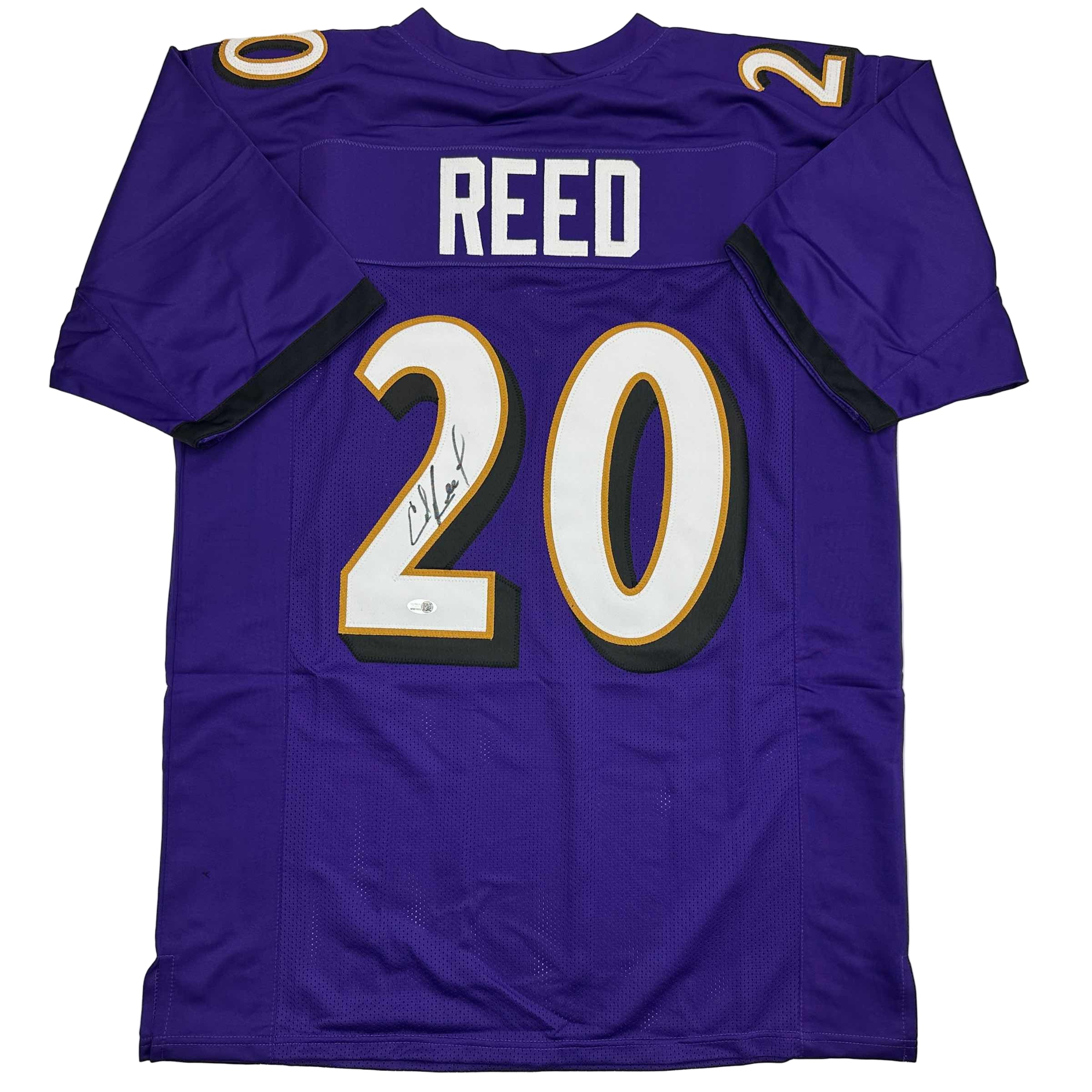 autographed-signed-ed-reed-baltimore-purple-football-jersey-beckett-bas-coa