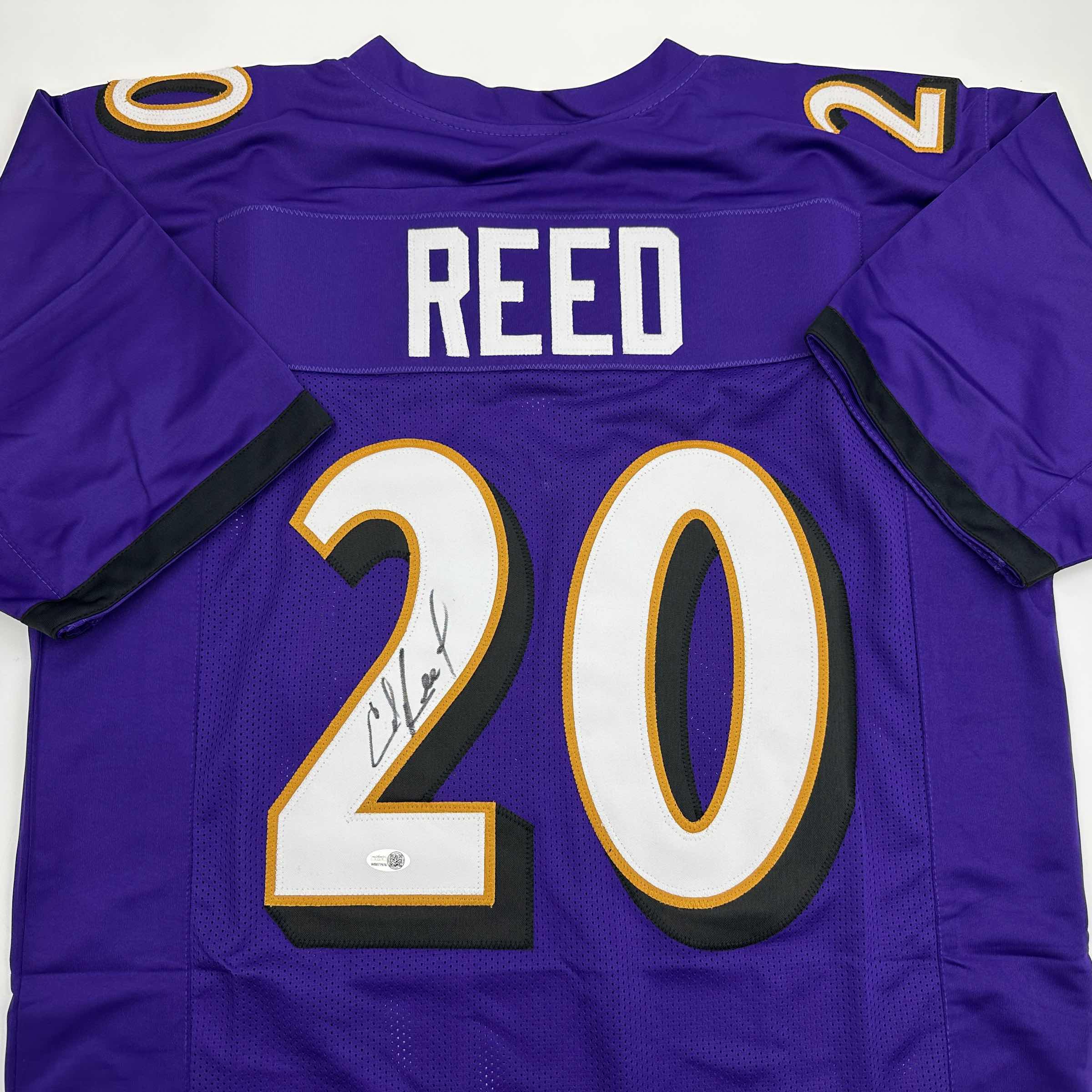 autographed-signed-ed-reed-baltimore-purple-football-jersey-beckett-bas-coa