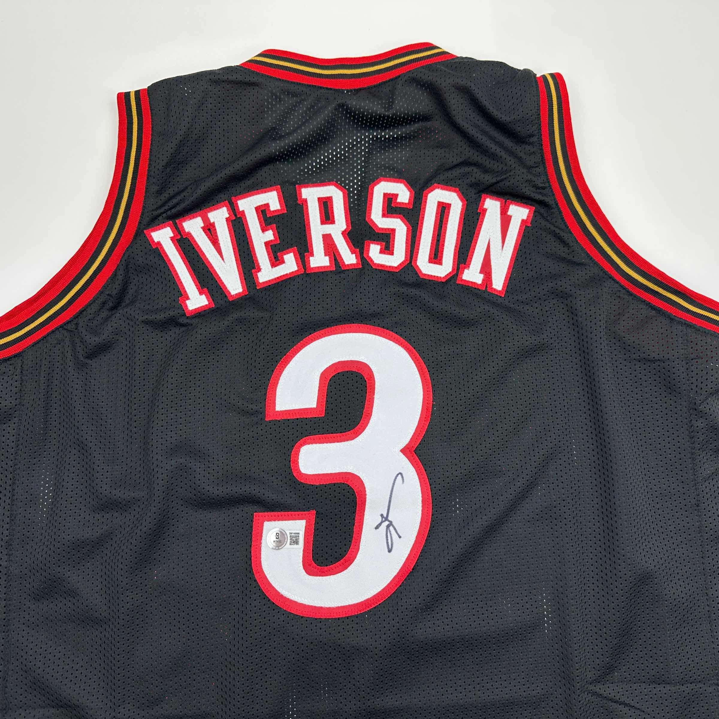 autographed-signed-allen-iverson-philadelphia-black-basketball-jersey-beckett-bas-coa