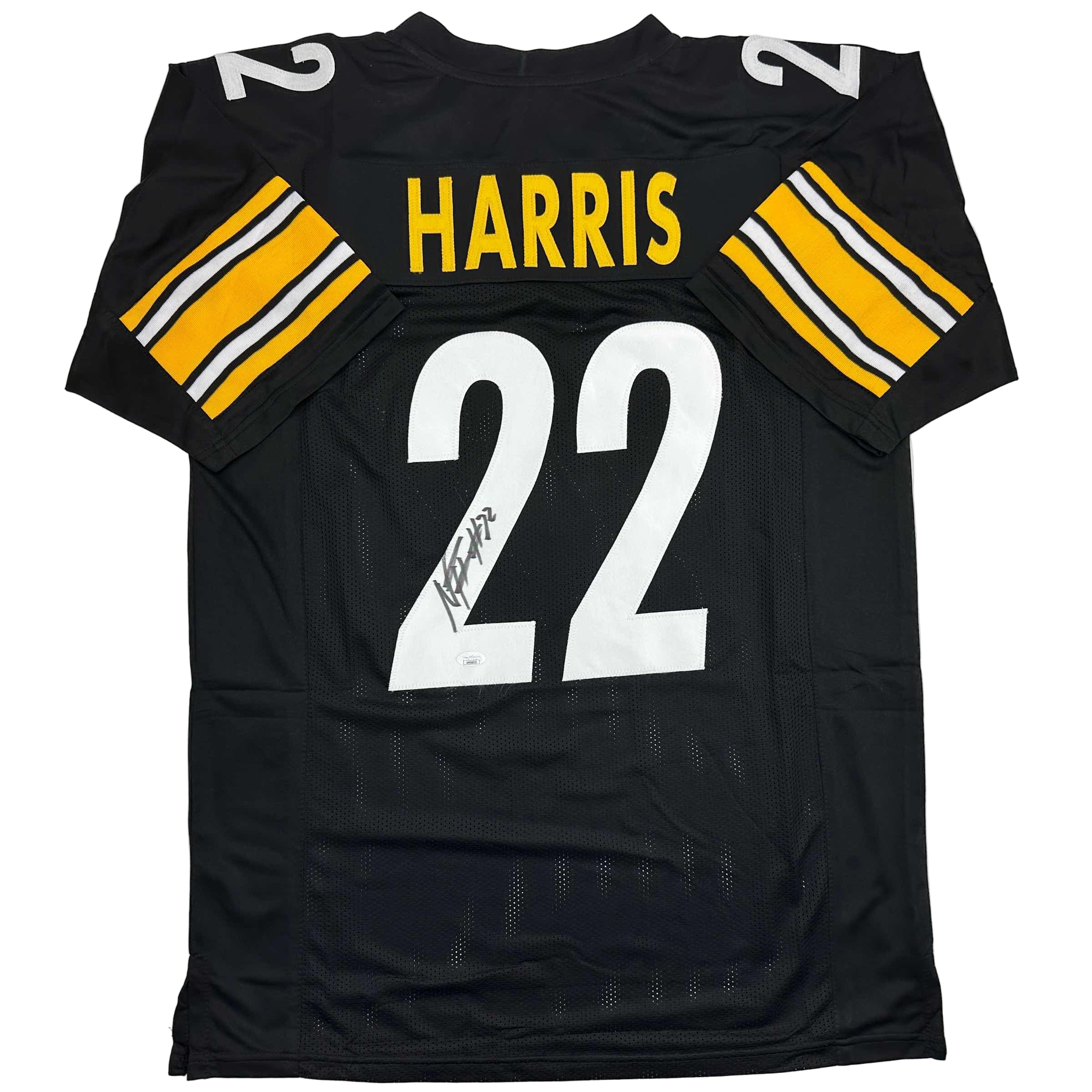 autographed-signed-najee-harris-pittsburgh-black-football-jersey-jsa-coa