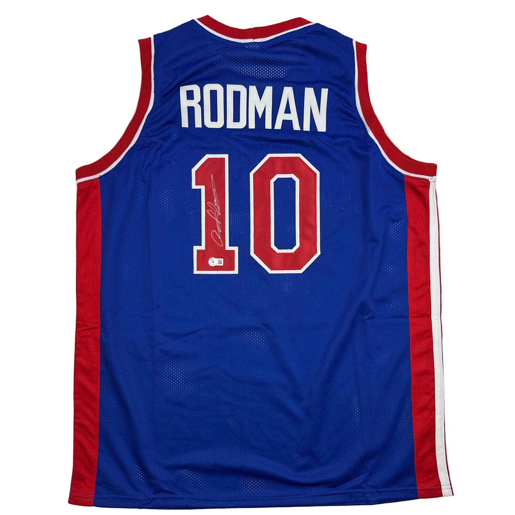 autographed-signed-dennis-rodman-detroit-blue-basketball-jersey-beckett-bas-coa