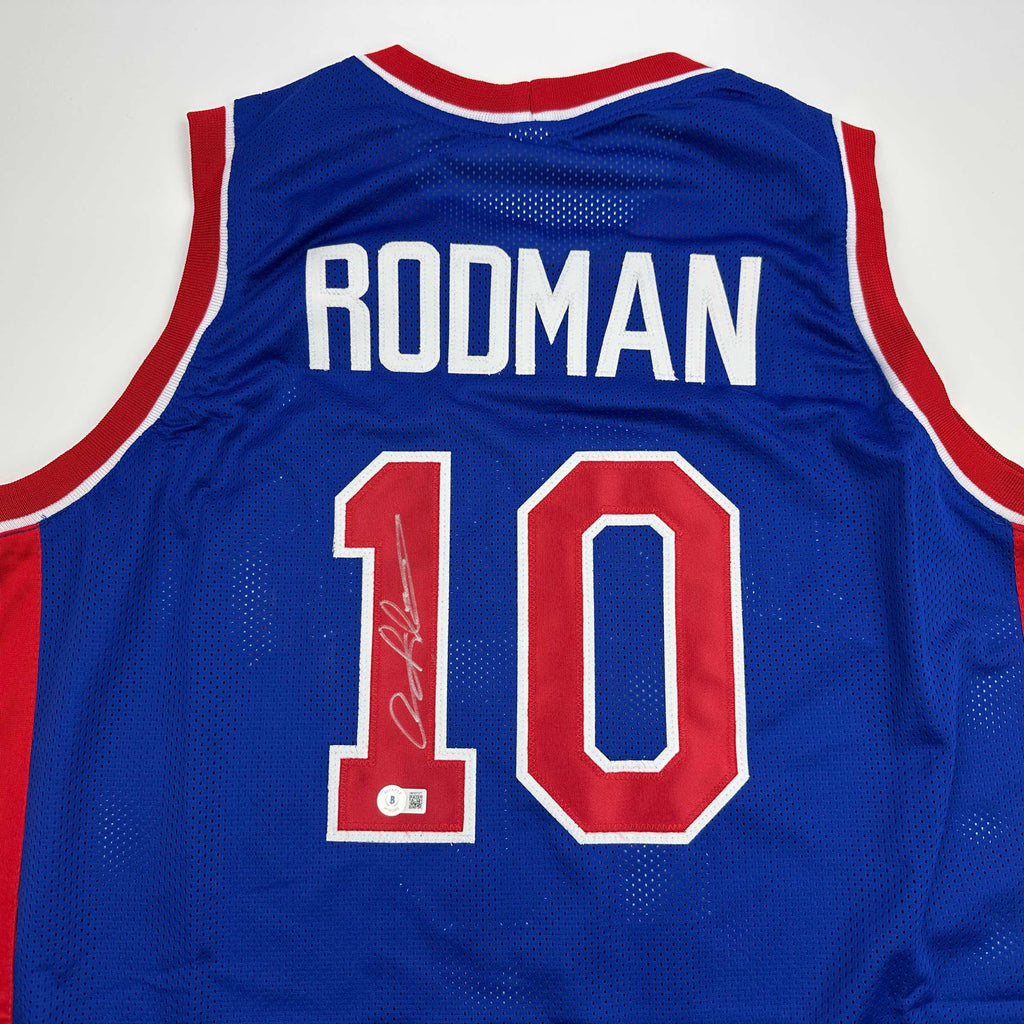 autographed-signed-dennis-rodman-detroit-blue-basketball-jersey-beckett-bas-coa