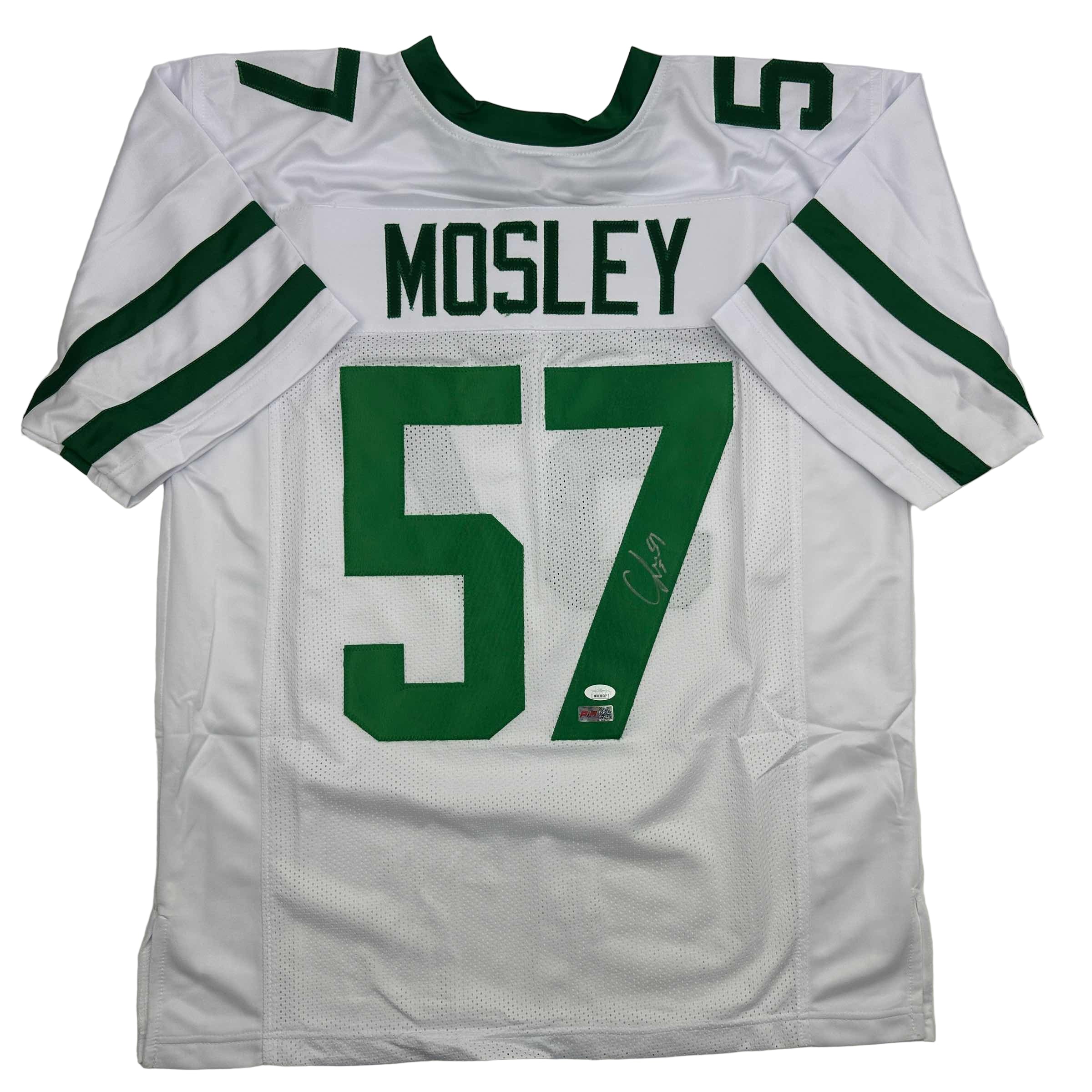 autographed-signed-cj-c-j-mosley-new-york-white-football-jersey-jsa-coa