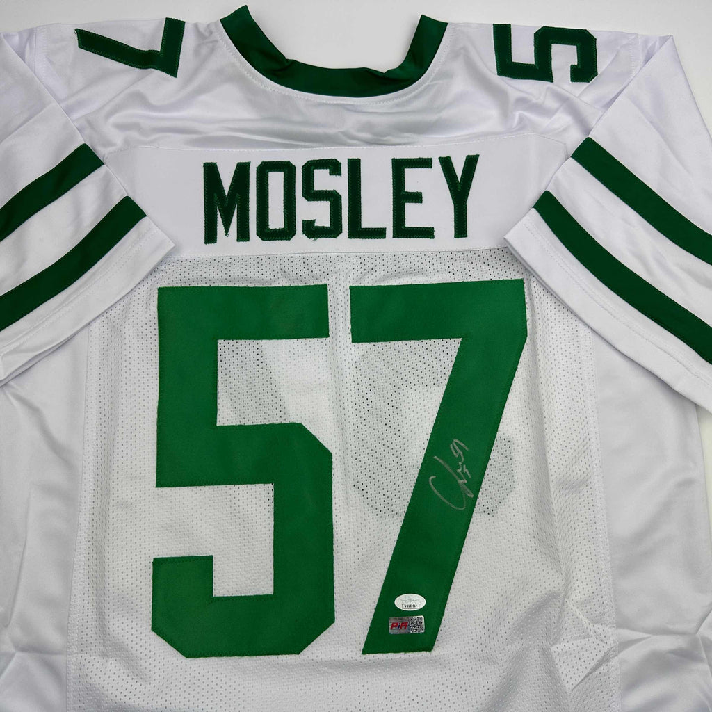 autographed-signed-cj-c-j-mosley-new-york-white-football-jersey-jsa-coa