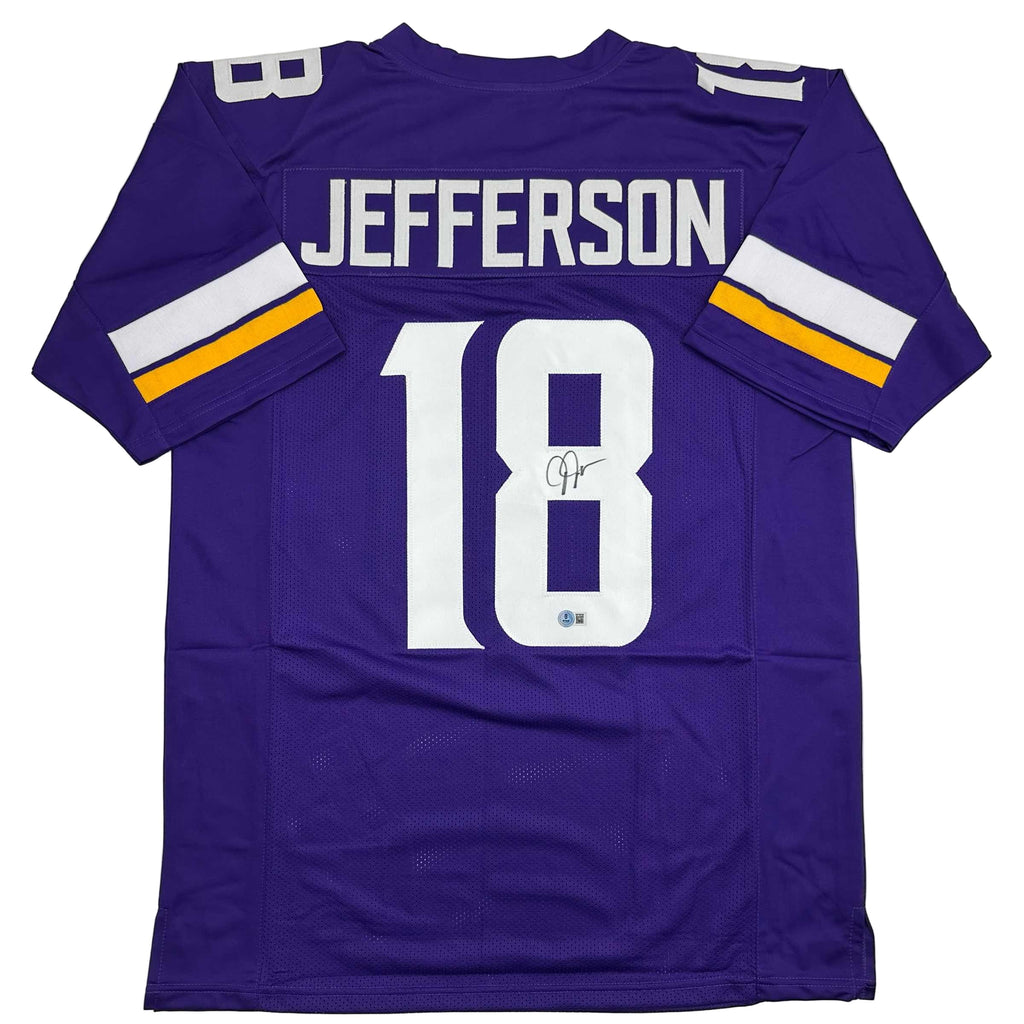 autographed-signed-justin-jefferson-minnesota-purple-football-jersey-beckett-bas-coa