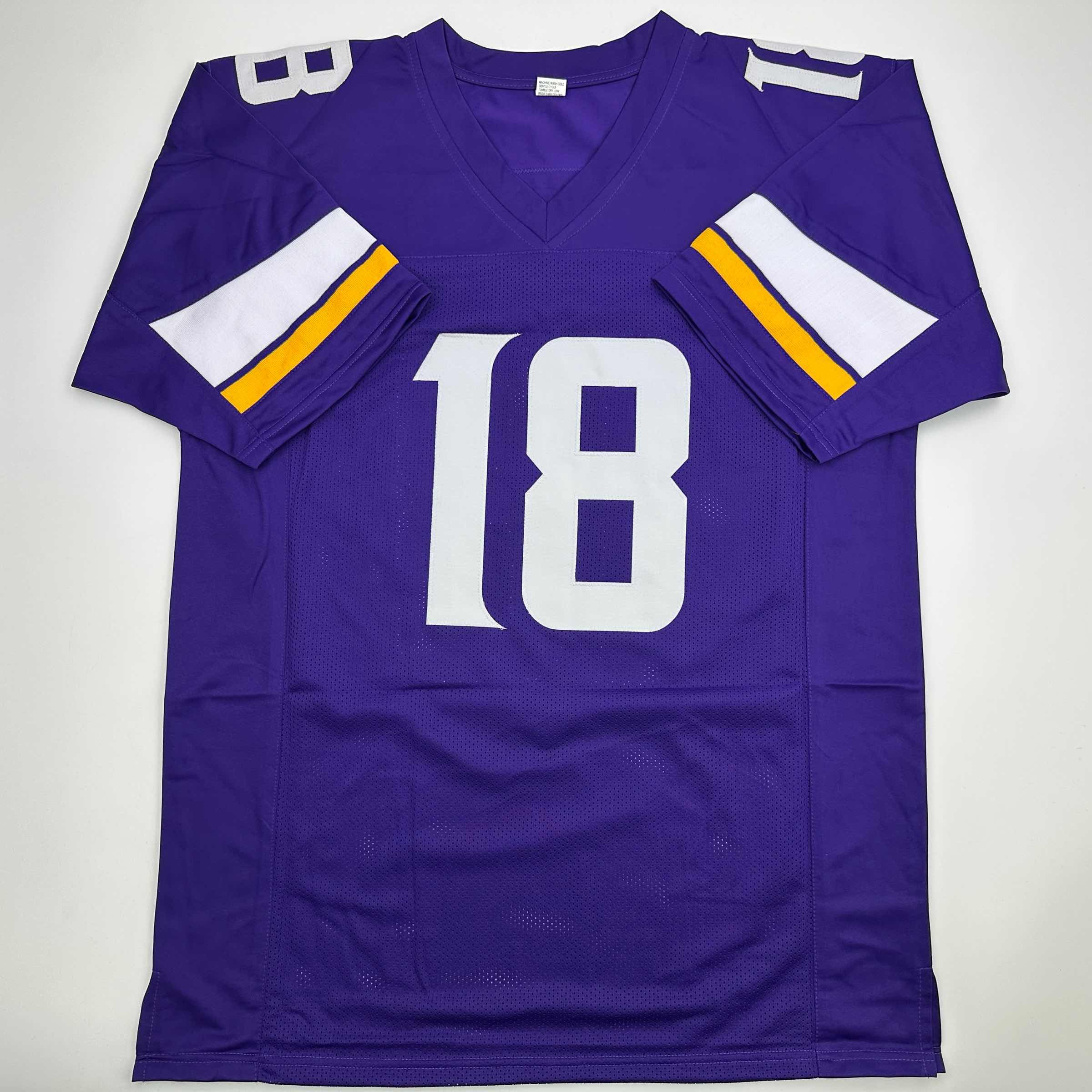 autographed-signed-justin-jefferson-minnesota-purple-football-jersey-beckett-bas-coa