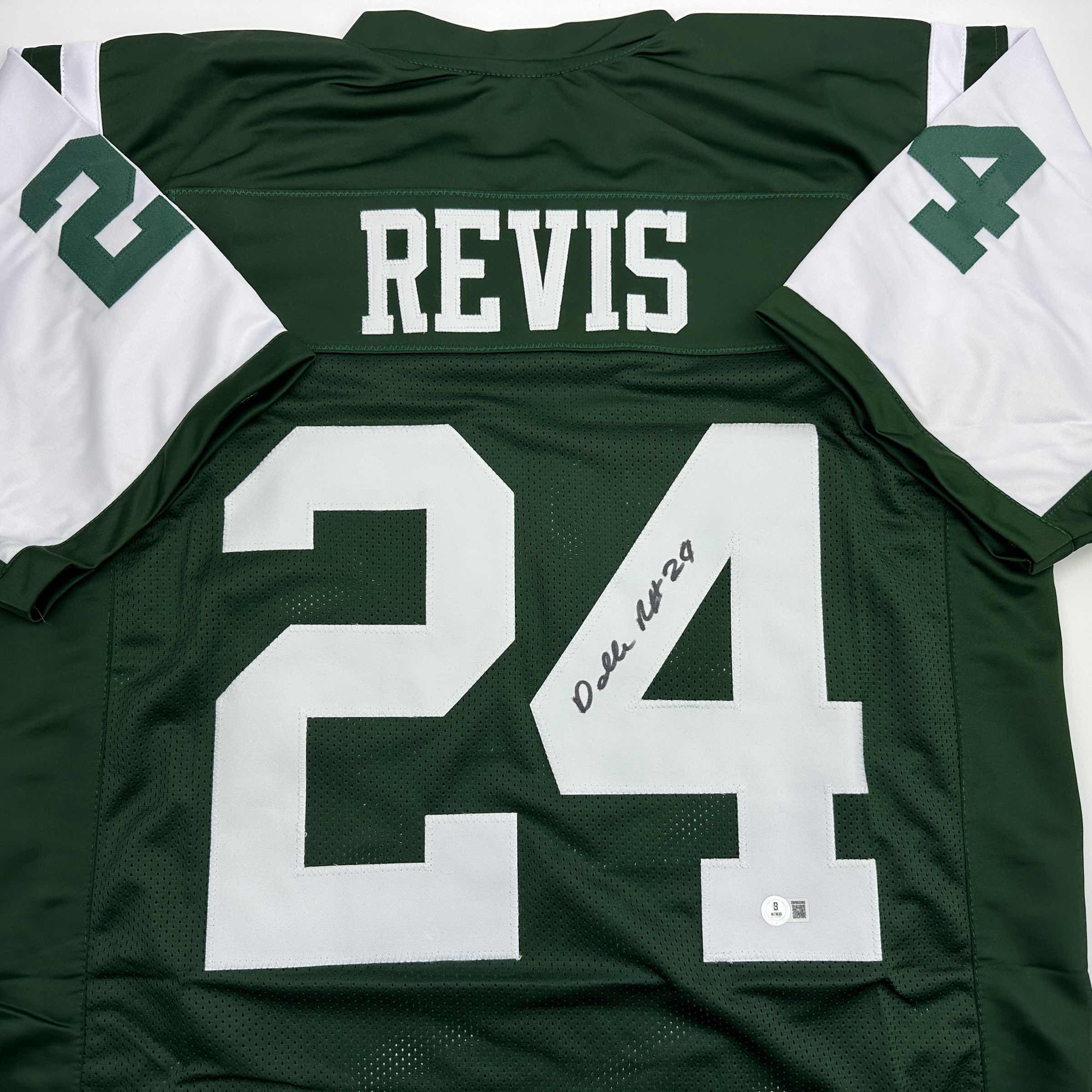 autographed-signed-darrelle-revis-new-york-green-football-jersey-beckett-bas-coa