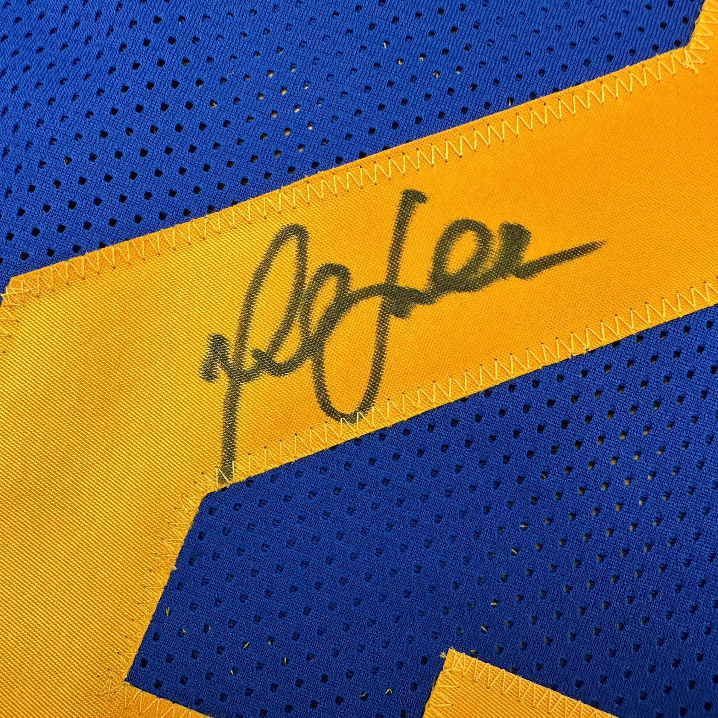 autographed-signed-marshall-faulk-st-louis-blue-football-jersey-beckett-bas-coa