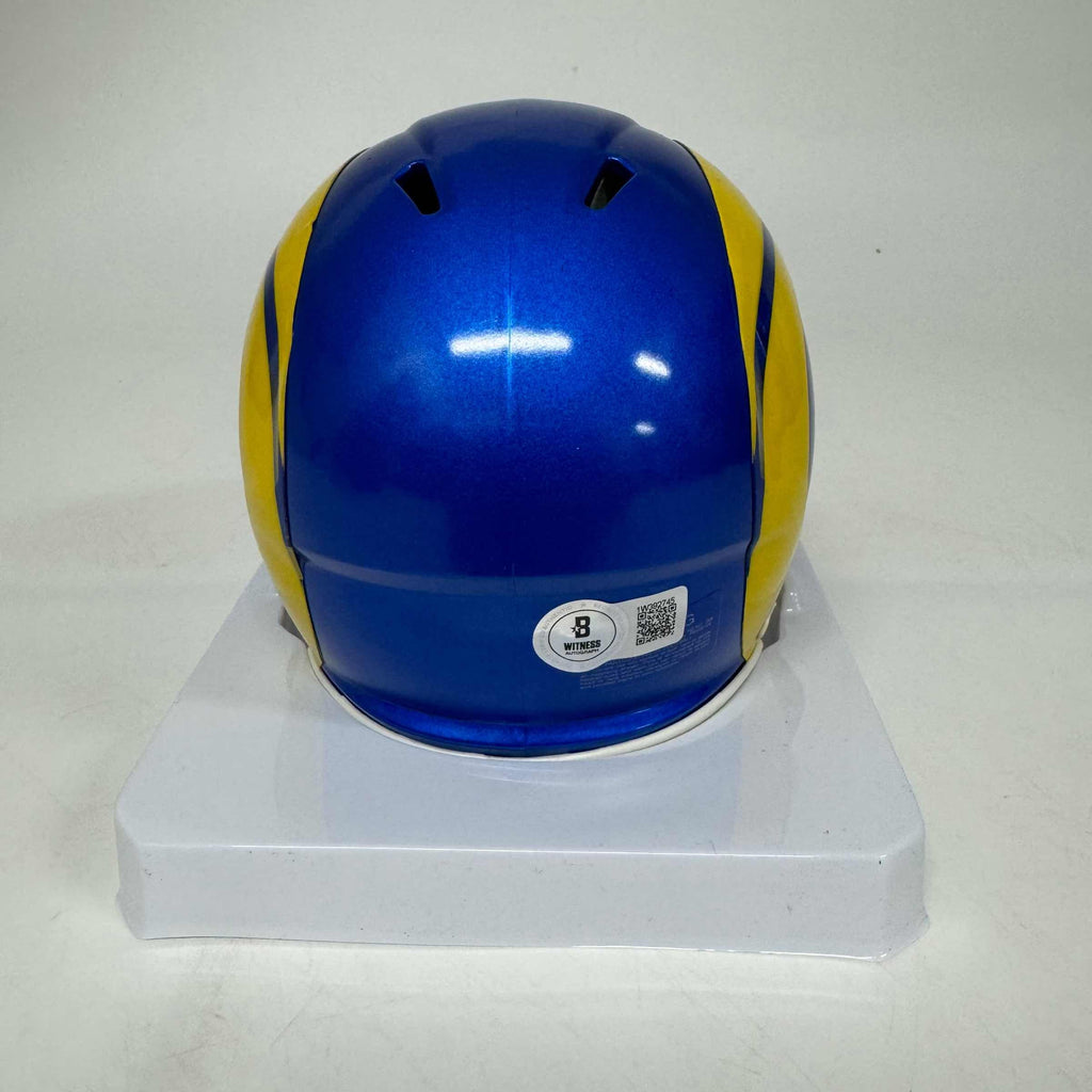 autographed-signed-aaron-donald-los-angeles-rams-speed-mini-football-helmet-beckett-coa