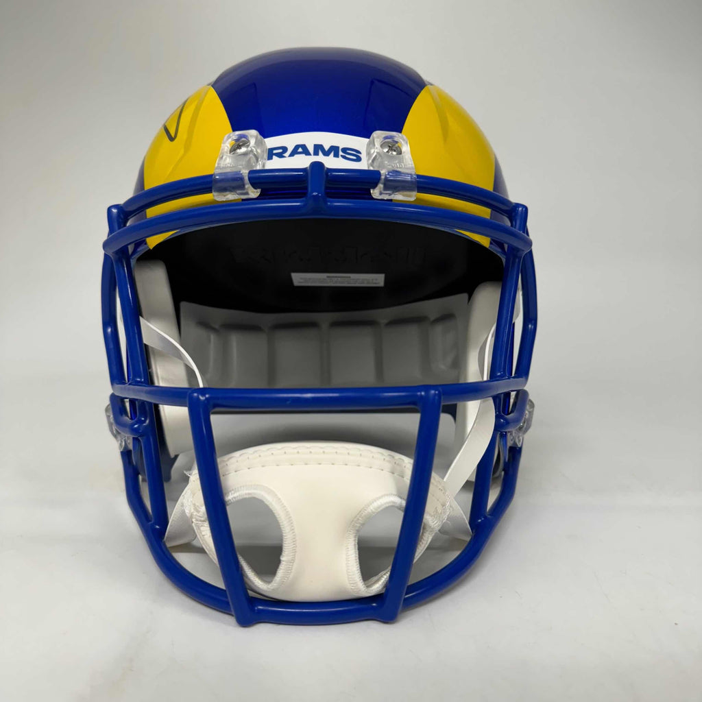 autographed-signed-aaron-donald-los-angeles-rams-full-size-f-s-football-helmet-beckett-coa