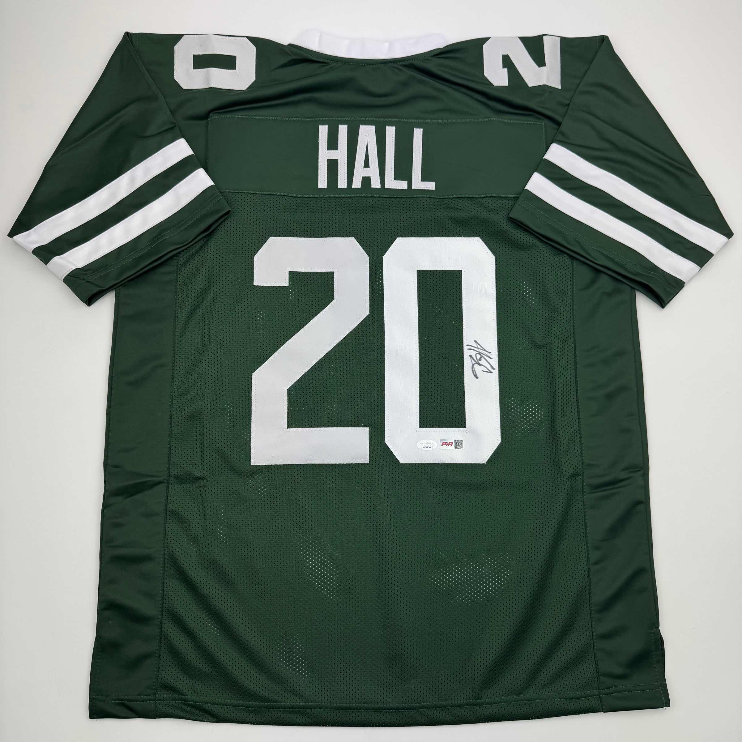 autographed-signed-breece-hall-new-york-green-football-jersey-jsa-coa