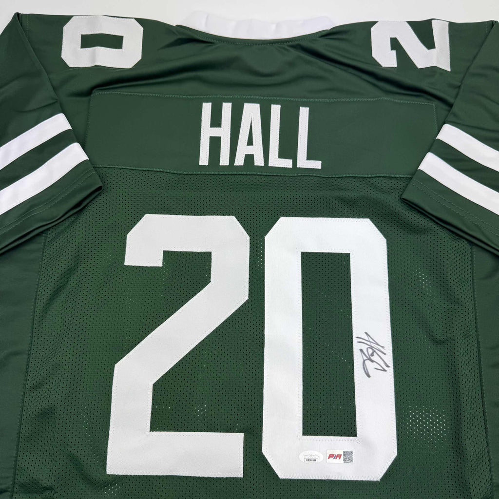 autographed-signed-breece-hall-new-york-green-football-jersey-jsa-coa
