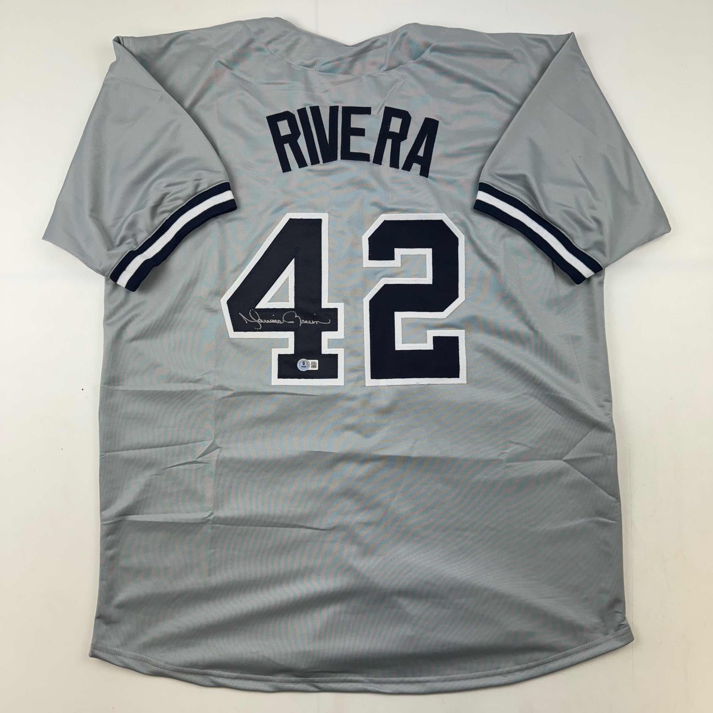 autographed-signed-mariano-rivera-new-york-grey-baseball-jersey-beckett-bas-coa-holo