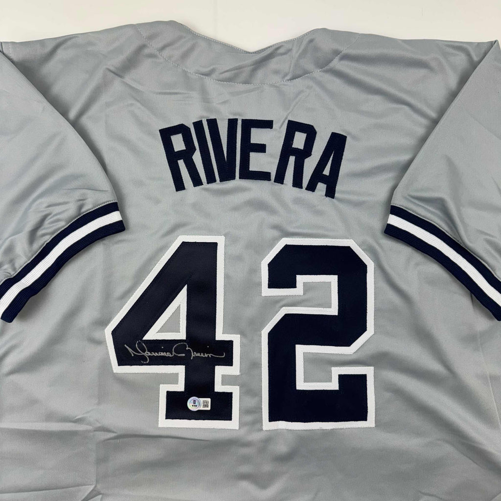 autographed-signed-mariano-rivera-new-york-grey-baseball-jersey-beckett-bas-coa-holo