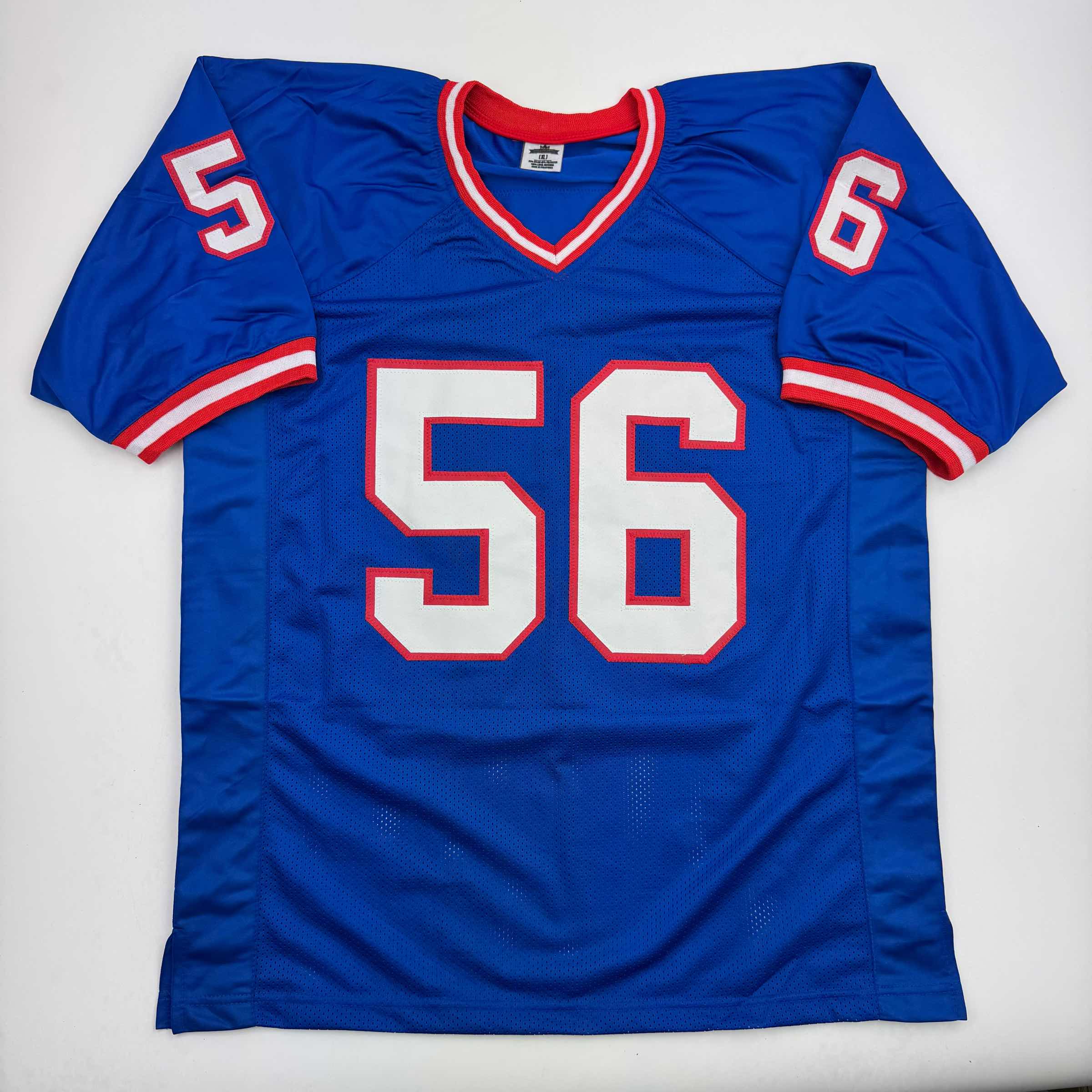 autographed-signed-lawrence-taylor-new-york-blue-football-jersey-beckett-bas-coa