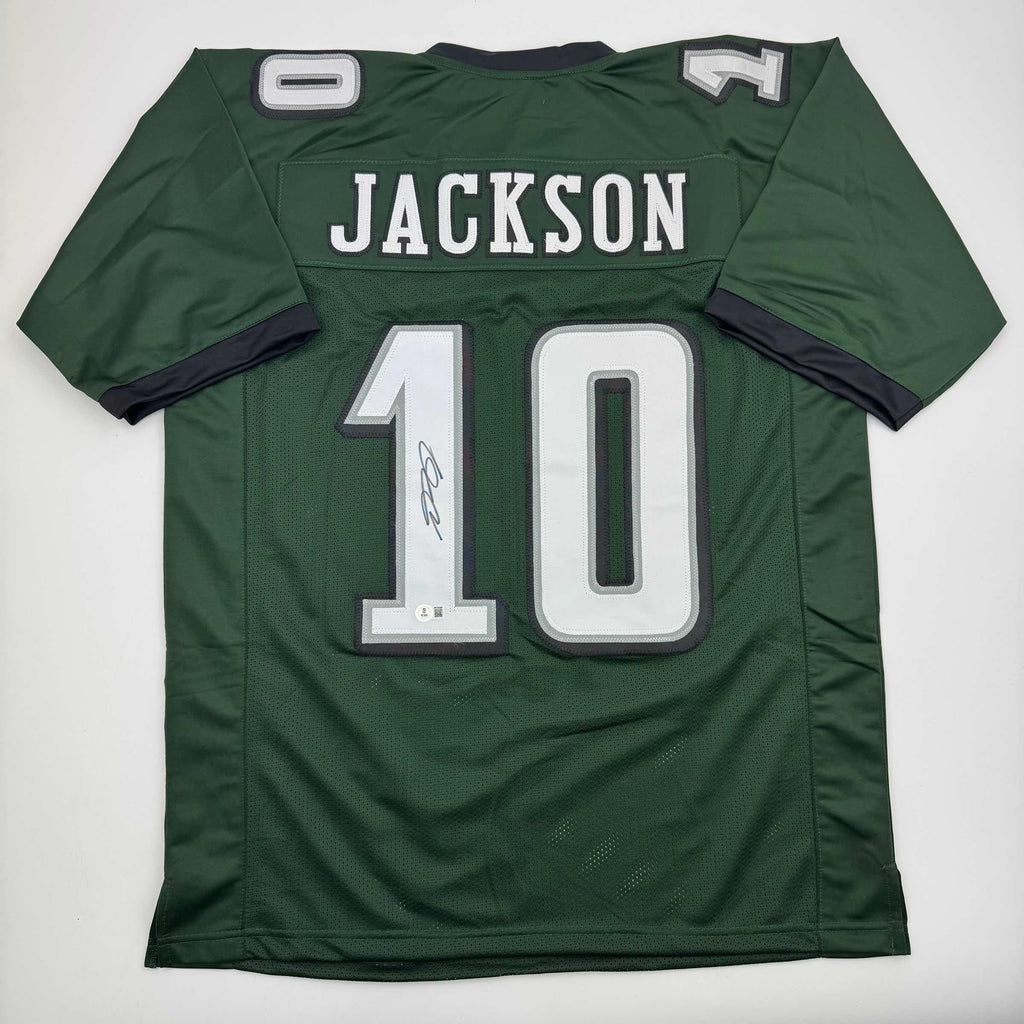 autographed-signed-desean-jackson-philadelphia-green-football-jersey-beckett-bas-coa