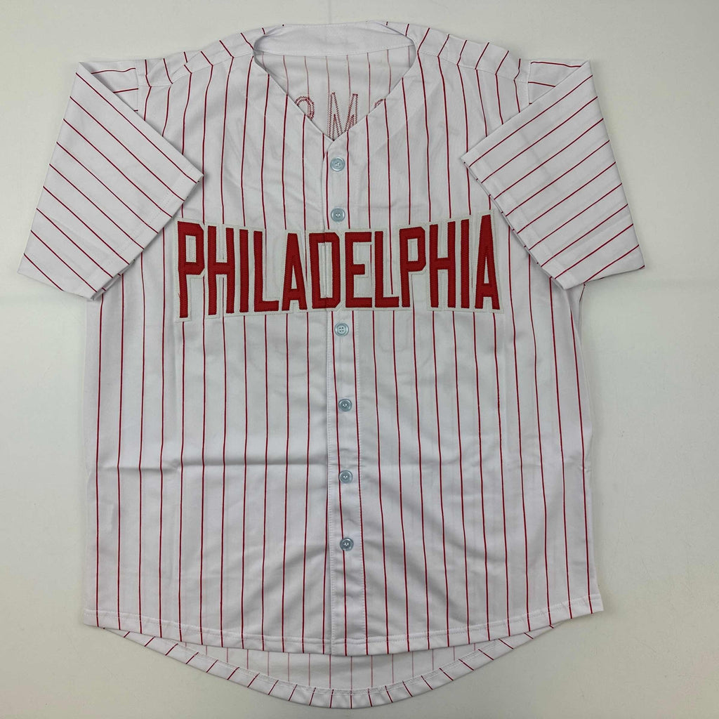 autographed-signed-rob-thomson-philadelphia-pinstripe-baseball-jersey-beckett-bas-coa