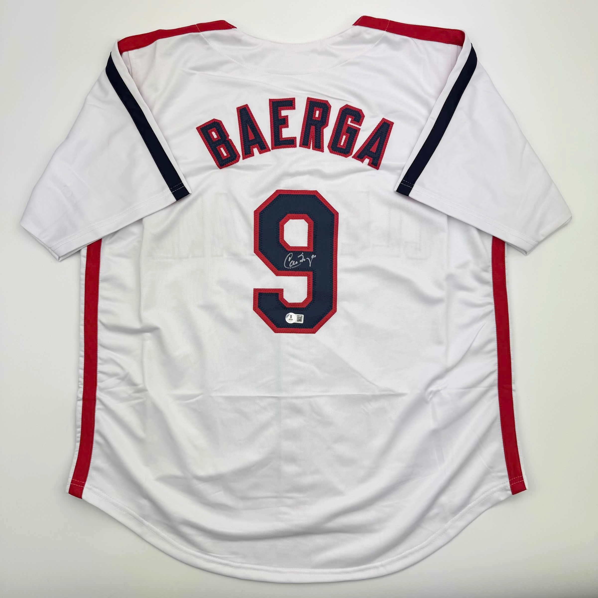 autographed-signed-carlos-baerga-cleveland-white-baseball-jersey-beckett-bas-coa