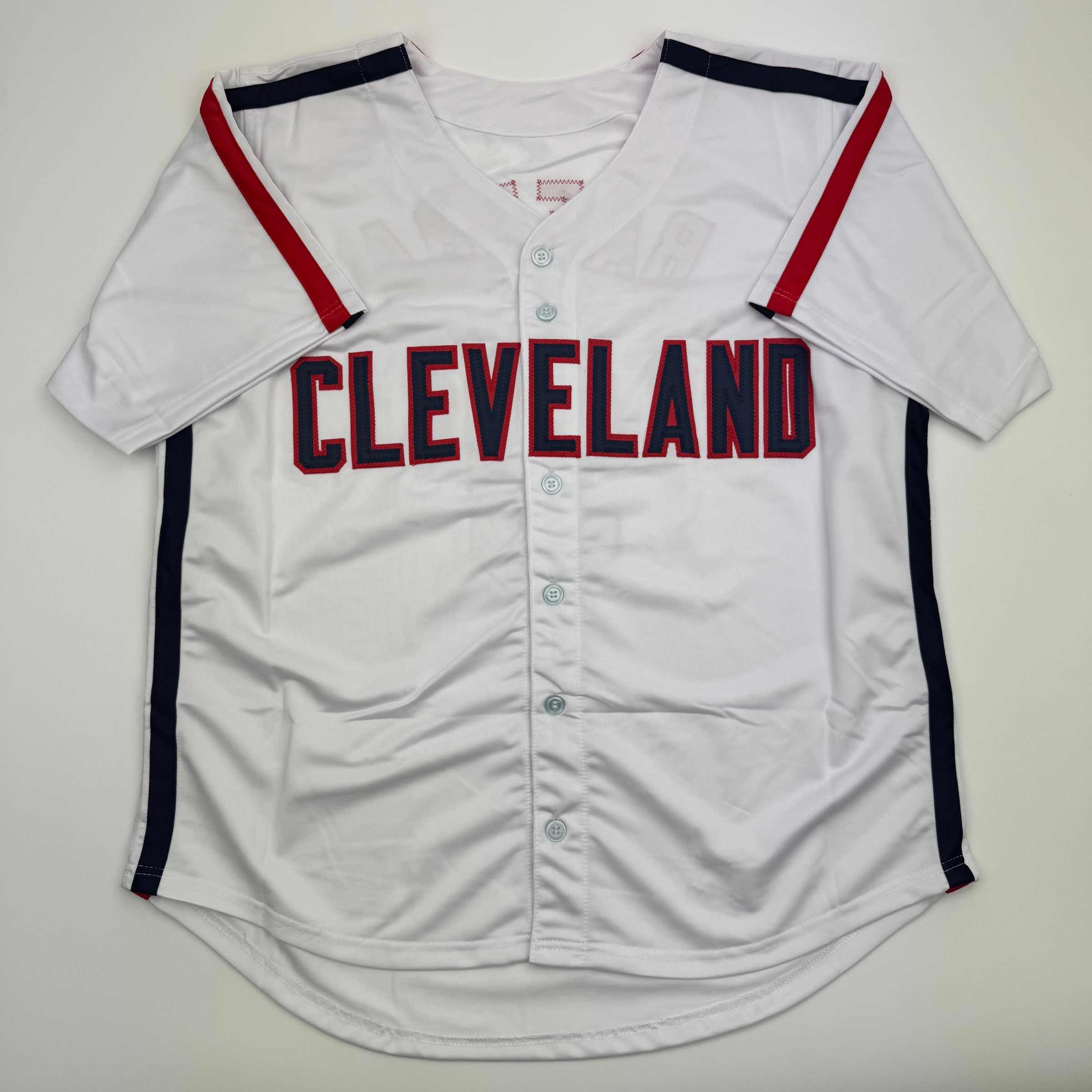 autographed-signed-carlos-baerga-cleveland-white-baseball-jersey-beckett-bas-coa