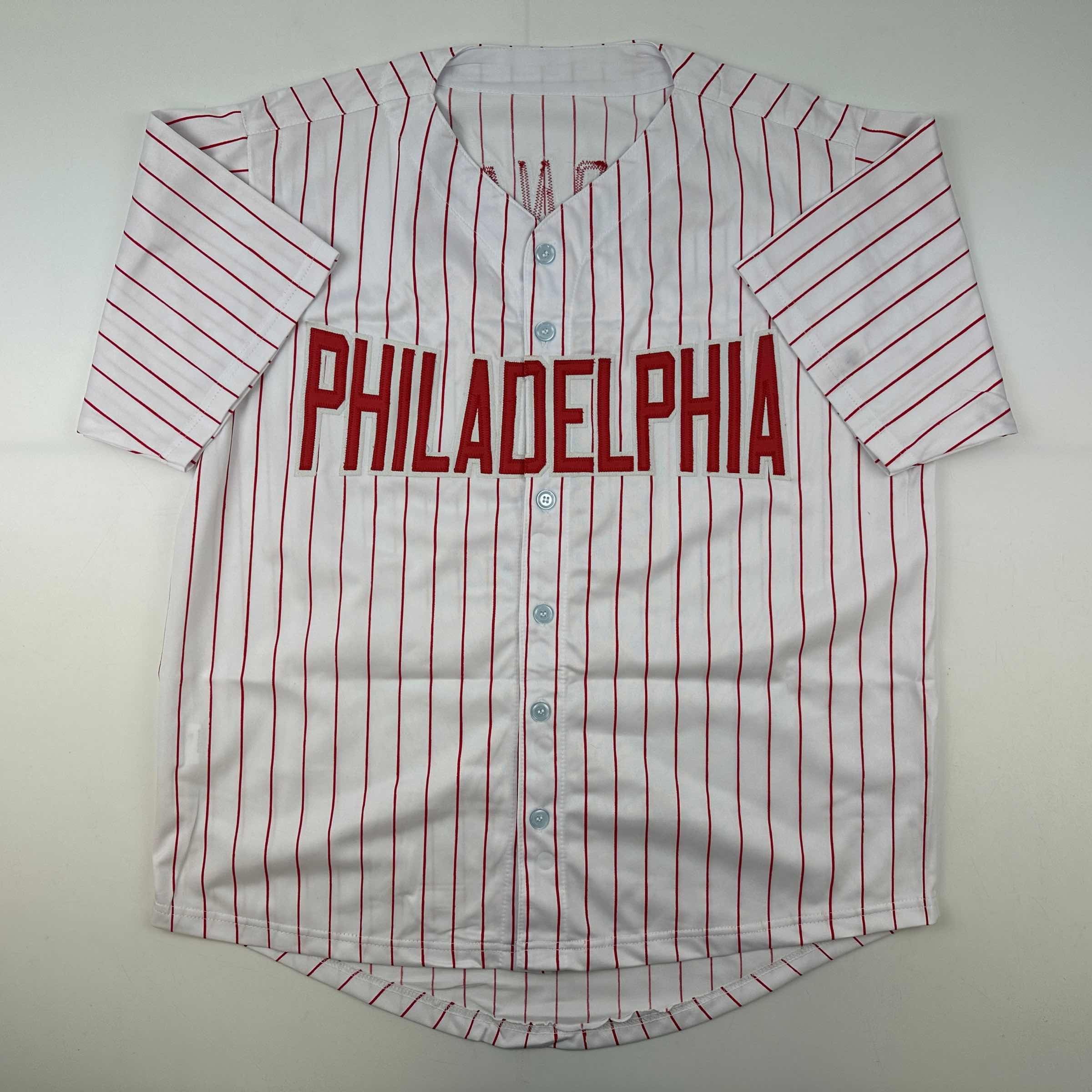 autographed-signed-trea-turner-philadelphia-pinstripe-baseball-jersey-beckett-bas-coa