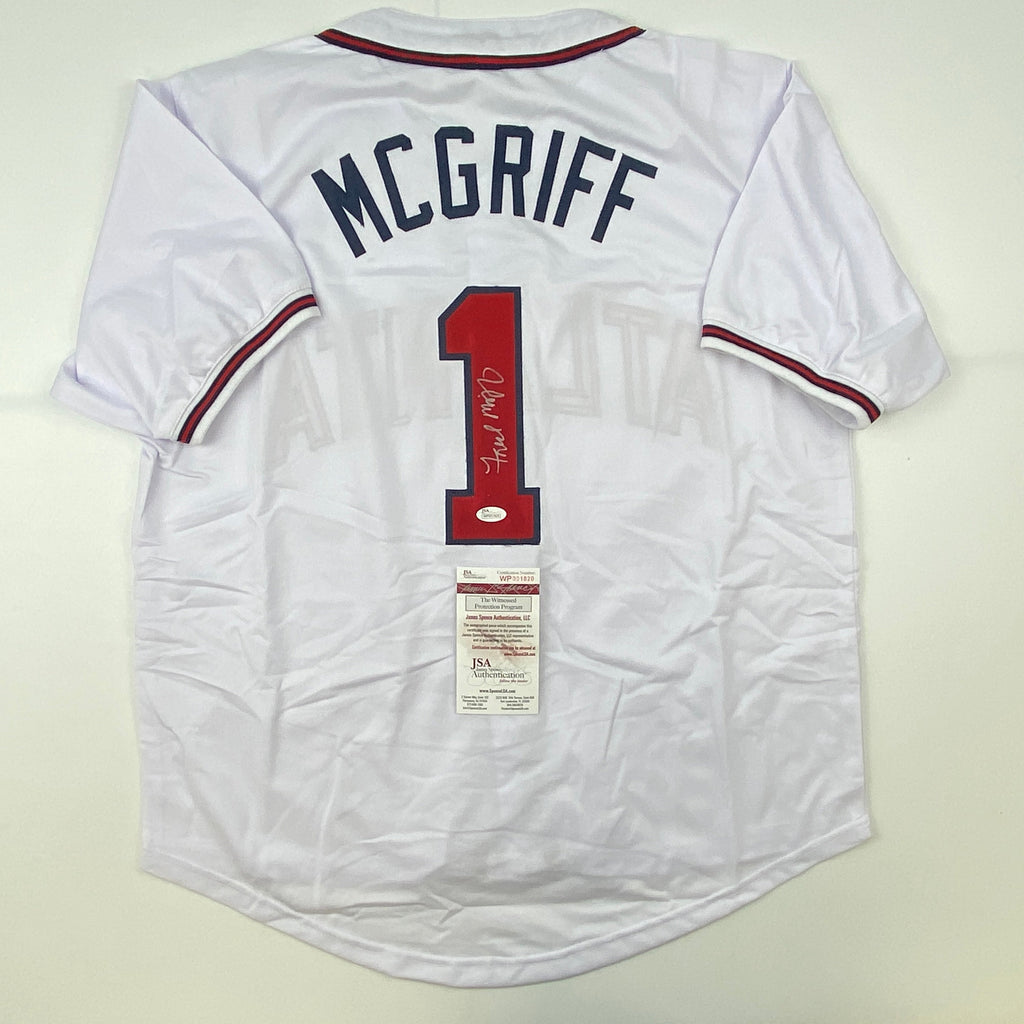 autographed-signed-fred-mcgriff-atlanta-white-baseball-jersey-jsa-coa
