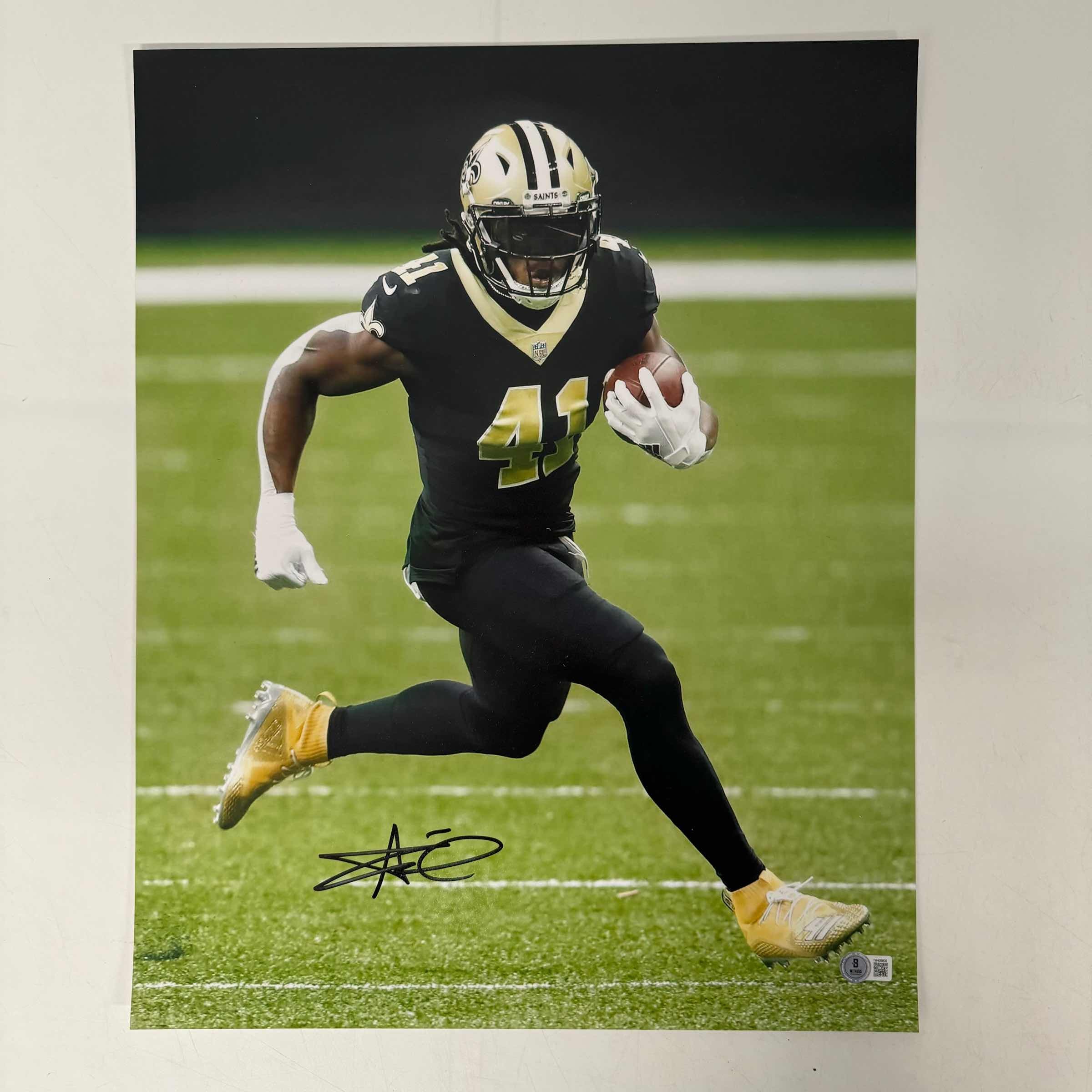 autographed-signed-alvin-kamara-new-orleans-saints-16x20-football-photo-beckett-bas-coa-2