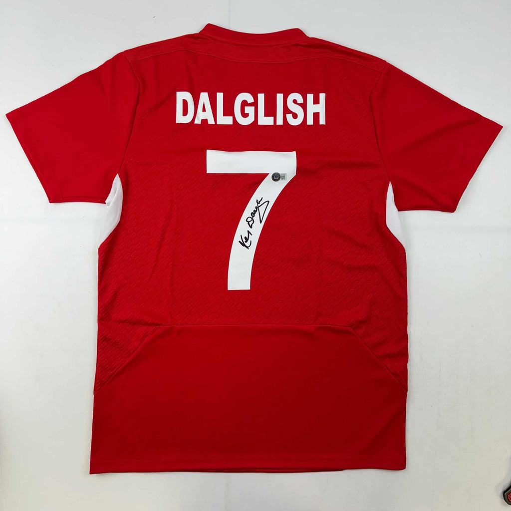 autographed-signed-kenny-dalglish-liverpool-red-carlsberg-soccer-jersey-beckett-bas-coa