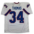 autographed-signed-thurman-thomas-buffalo-white-football-jersey-beckett-bas-coa