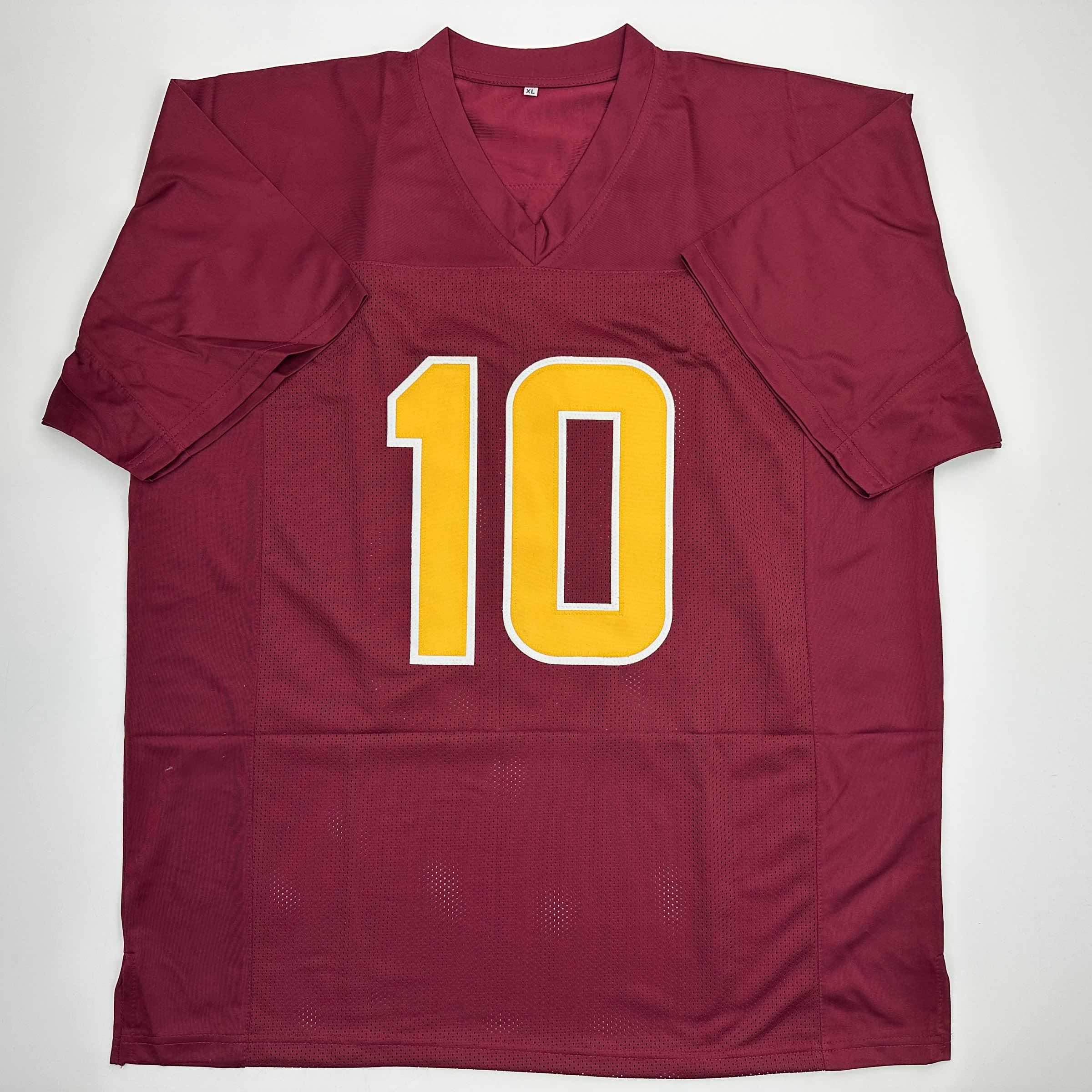 autographed-signed-sam-leavitt-arizona-state-maroon-college-football-jersey-beckett-bas-coa