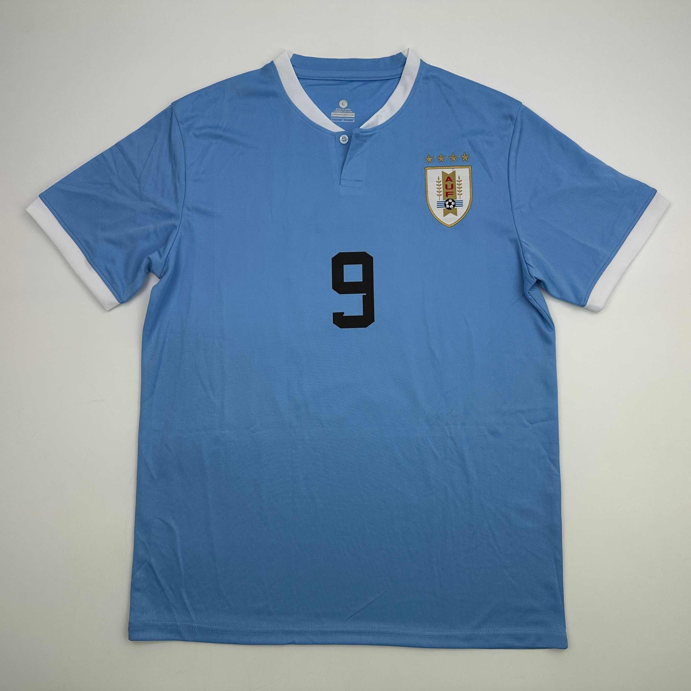 autographed-signed-luis-suarez-uruguay-blue-world-cup-soccer-futbol-jersey-beckett-bas-coa